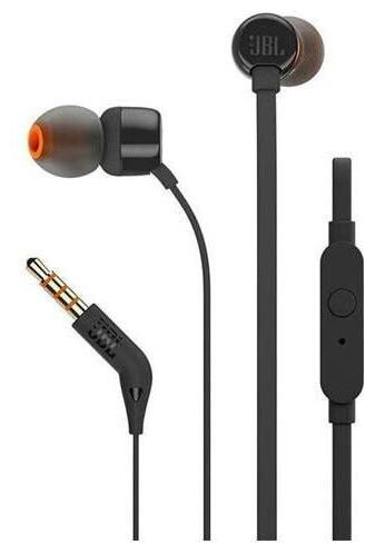 

JBL T110 JBL TUNE 110 EARPHONE In-Ear Wired Headphone ( Black )