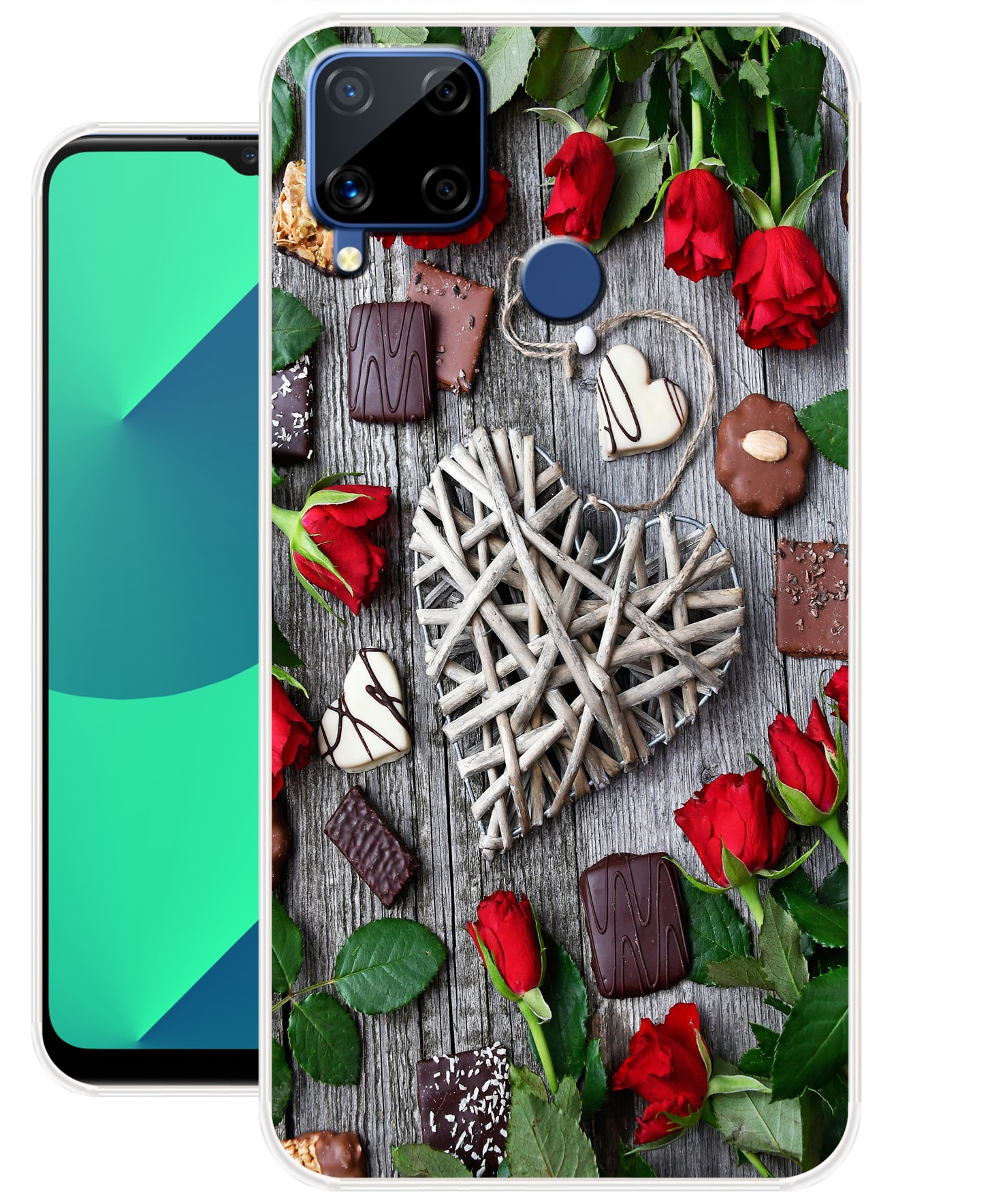 

KELSY Back Cover For Realme C15 Multi Color