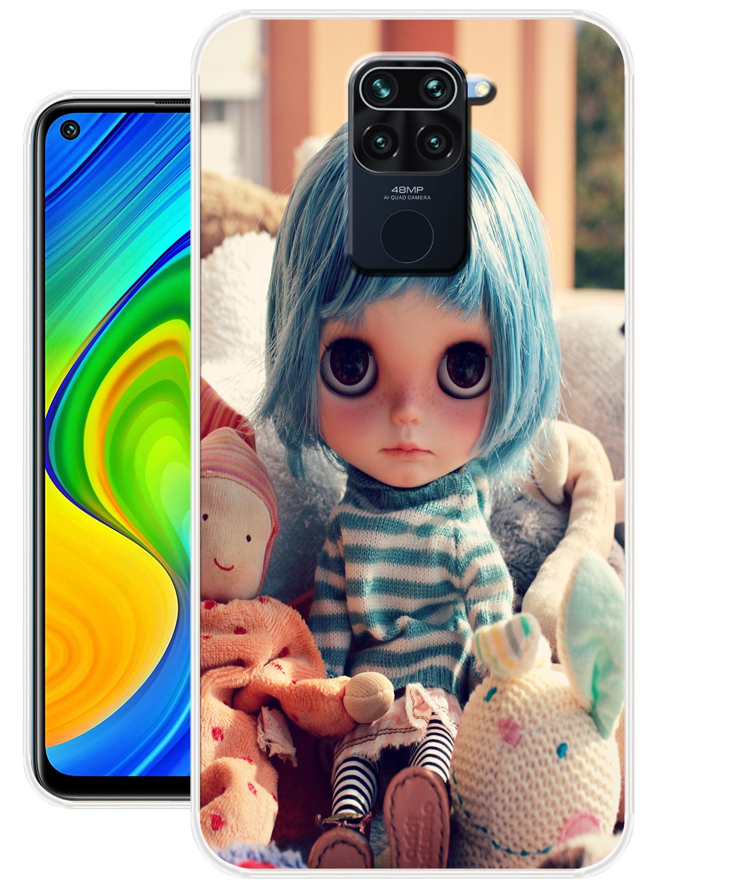 

KELSY Silicone Back Cover For Redmi Note 9 ( Multi )