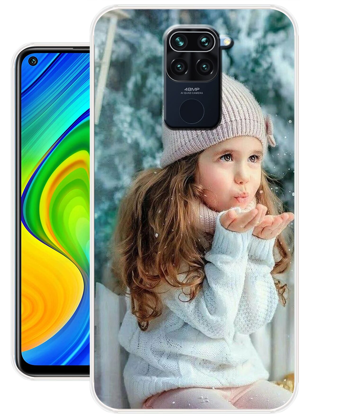 

KELSY Silicone Back Cover For Redmi Note 9 ( Multi )