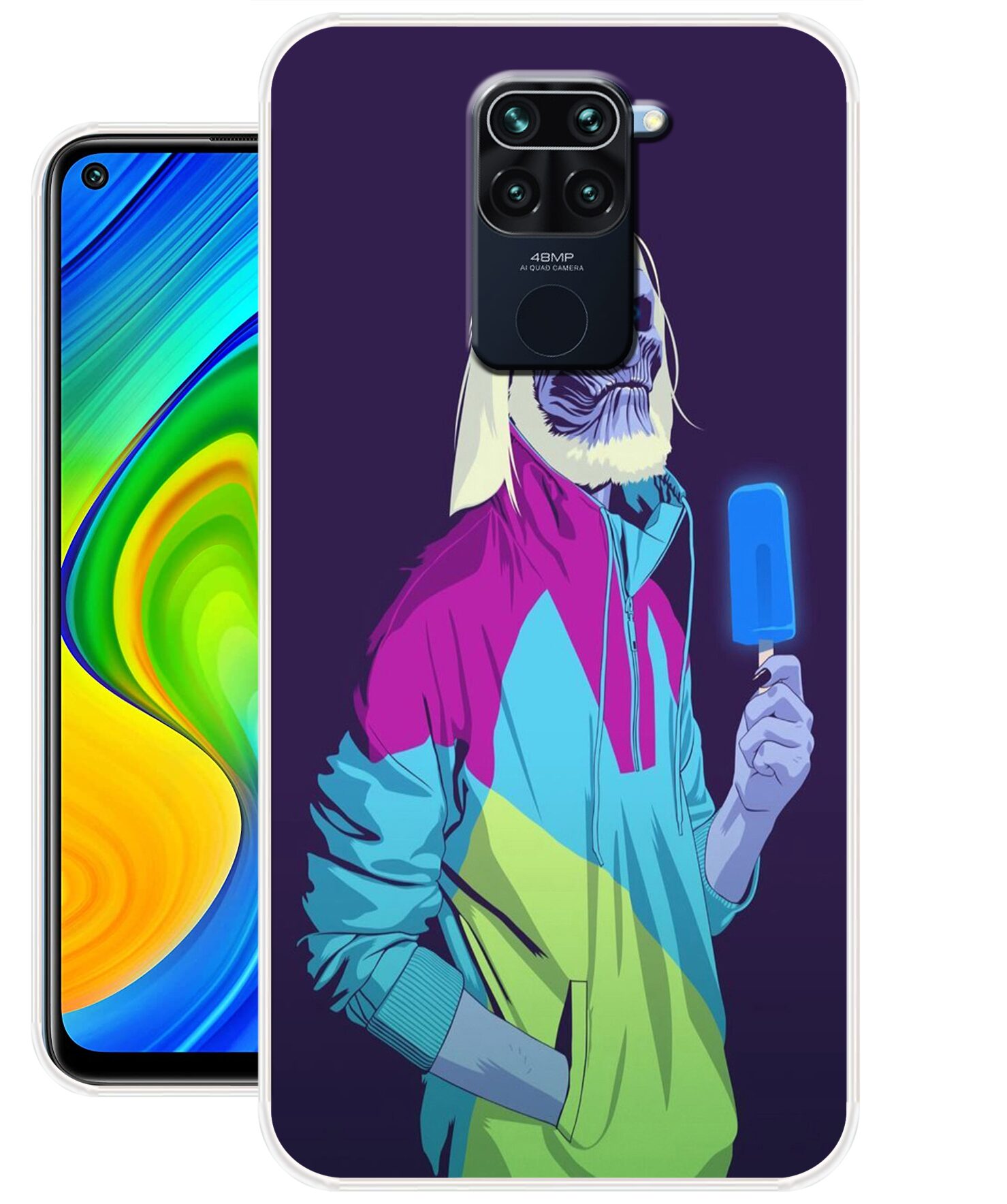 

Kelsy Mobile Soft Back Cover For Redmi Note 9 Multi