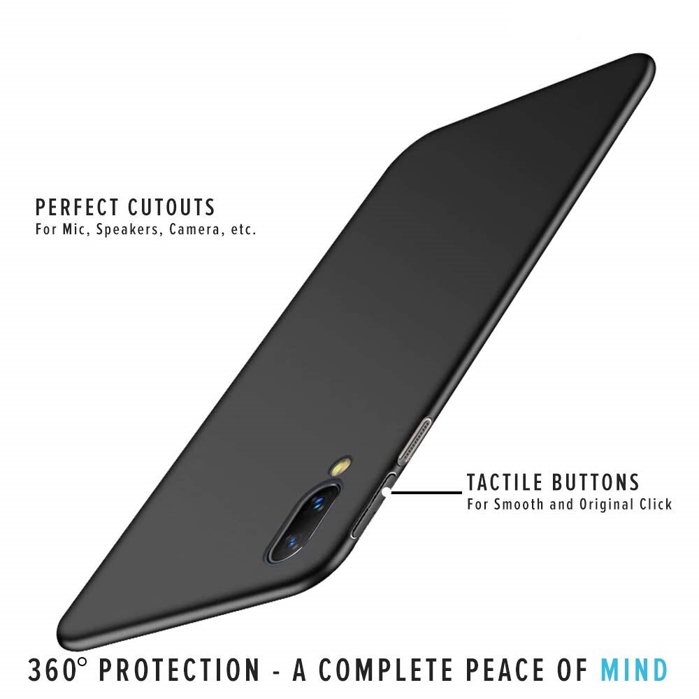 

KHR Polycarbonate Back Cover For Vivo V11 Pro ( Black )