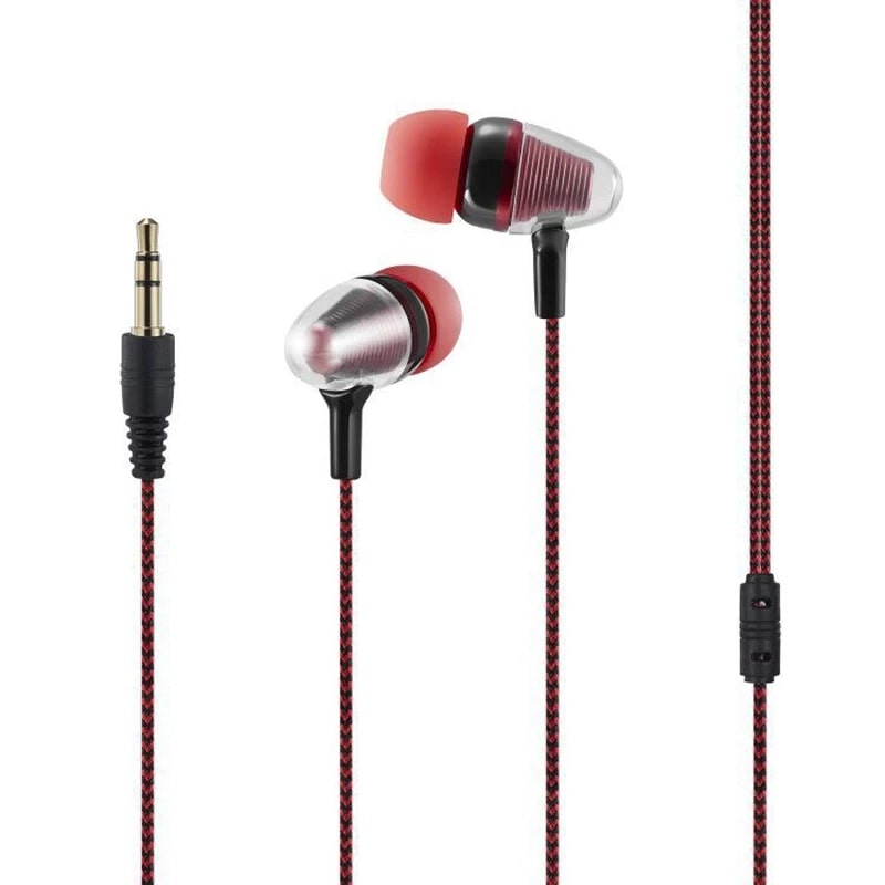 

KONARRK Disco In-Ear Wired Headphone ( Red Black )