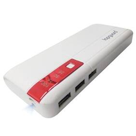 Lapguard LG515 Power Bank 13000mAh Make In India portable charger Powerbank -White-Red