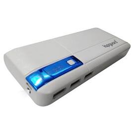 Lapguard LG515 Power Bank 13000mAh Make In India portable charger Powerbank -White-Blue