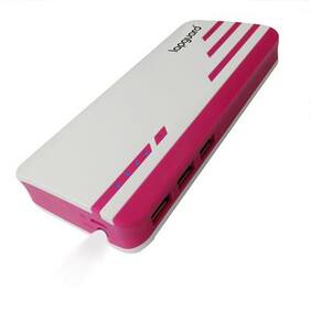Lapguard Sailing1530-11k Power bank 11000 mAh Make In India portable Charger powerbank -White-Red