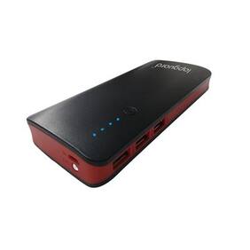Lapguard Sailing1510-11k Power bank 11000 mAh Make In India portable Charger powerbank -Black-Red