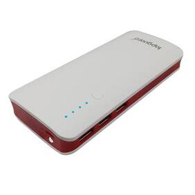 Lapguard Sailing1510-11k Power bank 11000 mAh Make In India portable Charger powerbank -White-Red