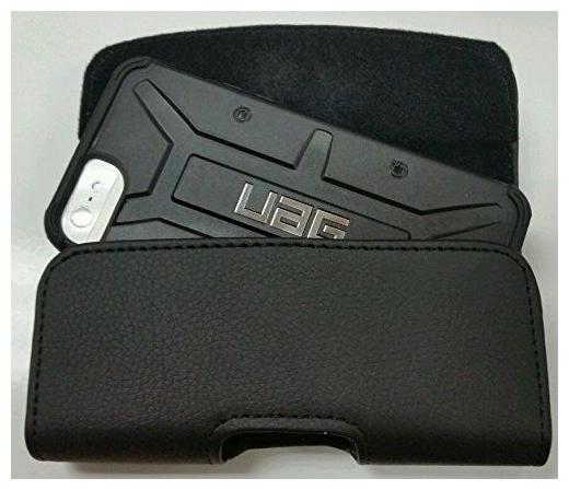 

LEATHER BELT CLIP HOLSTER FOR iPHONE SAMSUNG PHONES FIT A UAG CASE ON PHONE