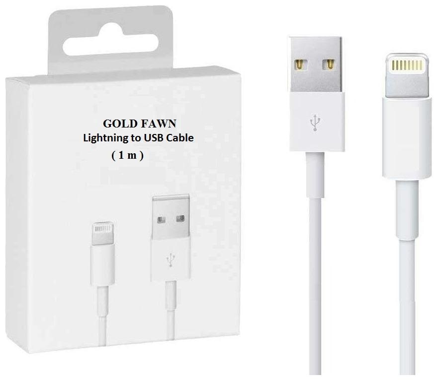 

GOLD FAWN Data Charging 8 Pin (Lightning) Cable ( 0 5-1m White )