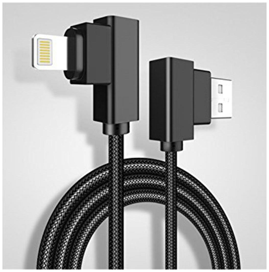 Lightning USB Cable Plus Fast Charger L Shaped Data Cable For IPhone IPad Charge