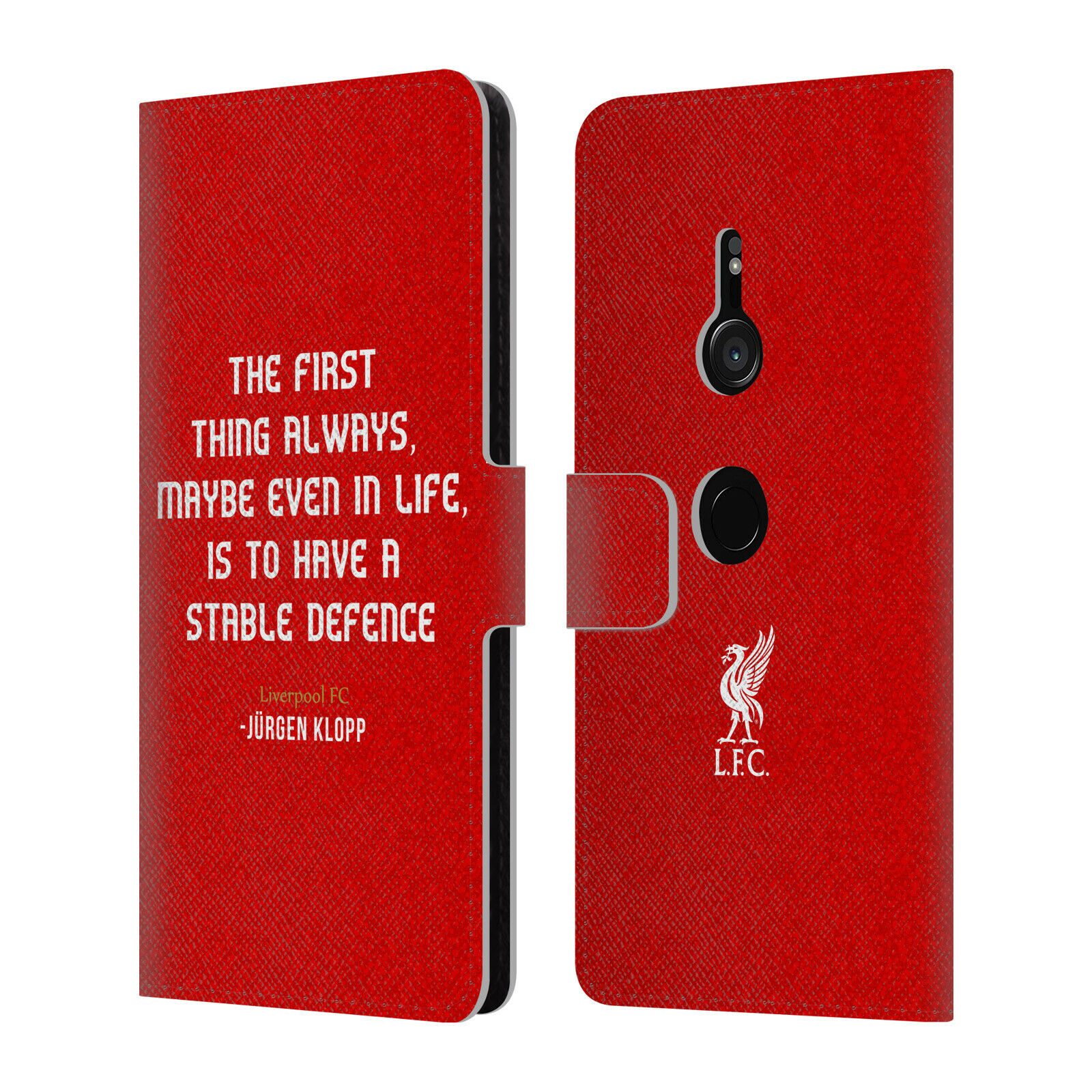 

LIVERPOOL FC LFC KLOPP QUOTES PU LEATHER BOOK WALLET CASE FOR SONY PHONES 1