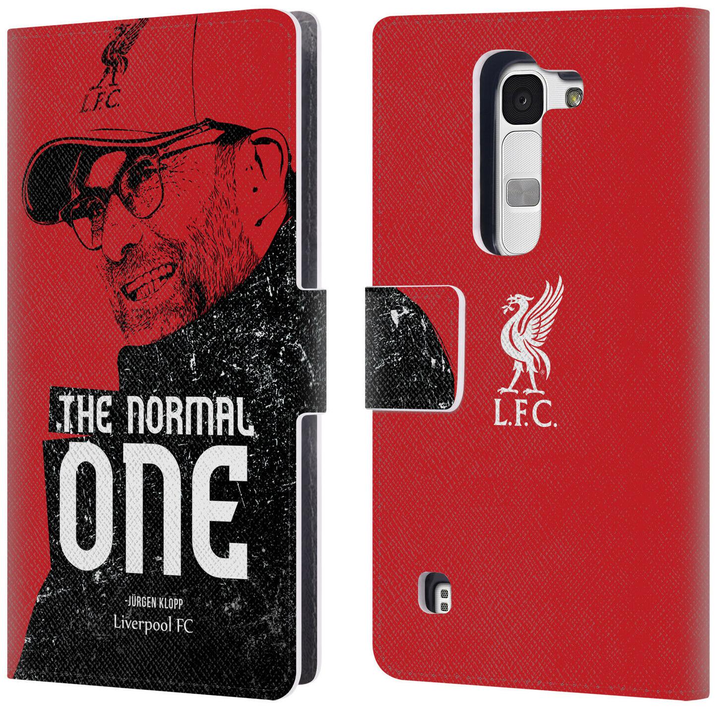 

LIVERPOOL FC LFC JURGEN KLOPP ILLUSTRATIONS PU LEATHER BOOK CASE FOR LG PHONES 2