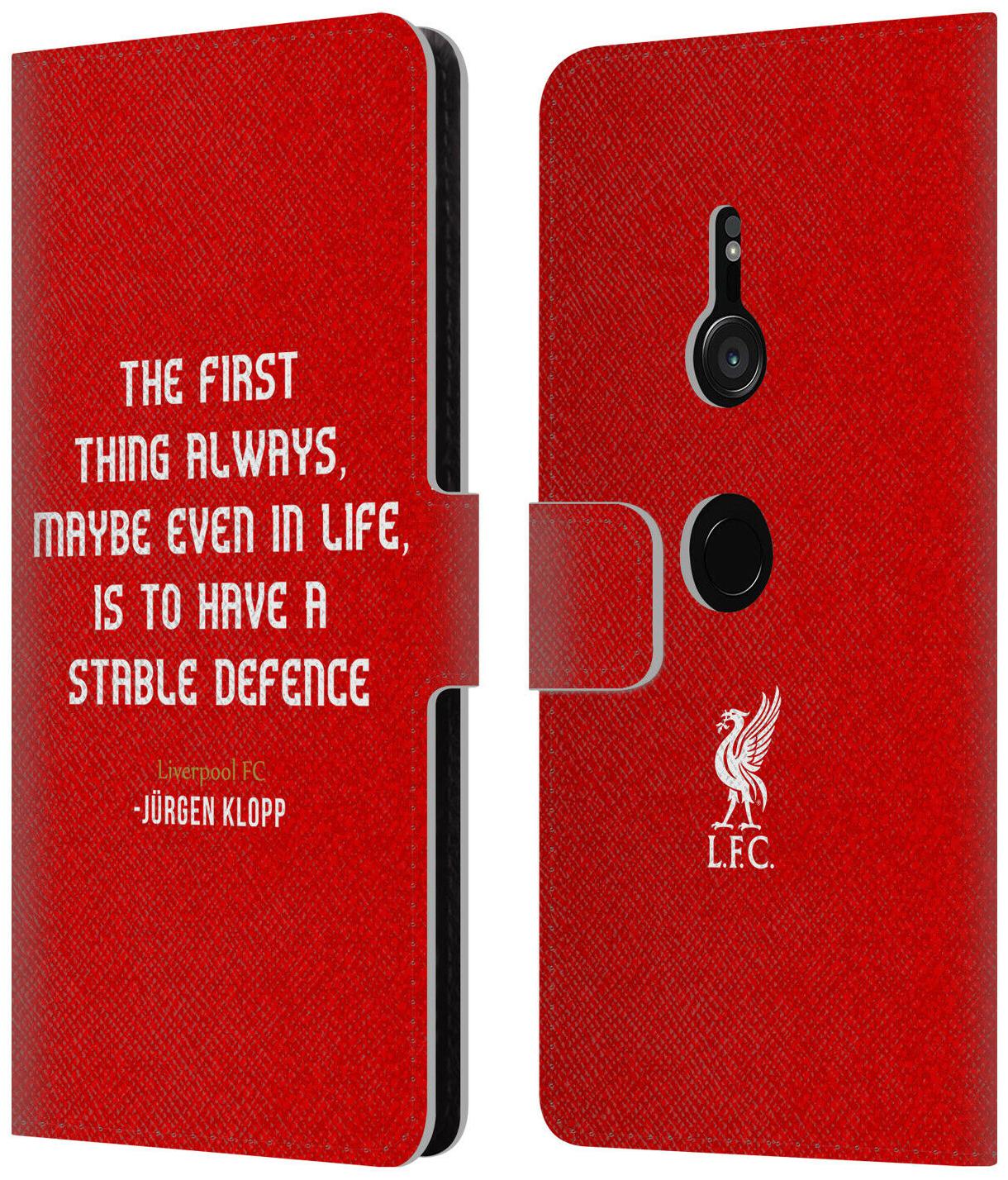 

LIVERPOOL FC LFC KLOPP QUOTES PU LEATHER BOOK WALLET CASE FOR SONY PHONES 1