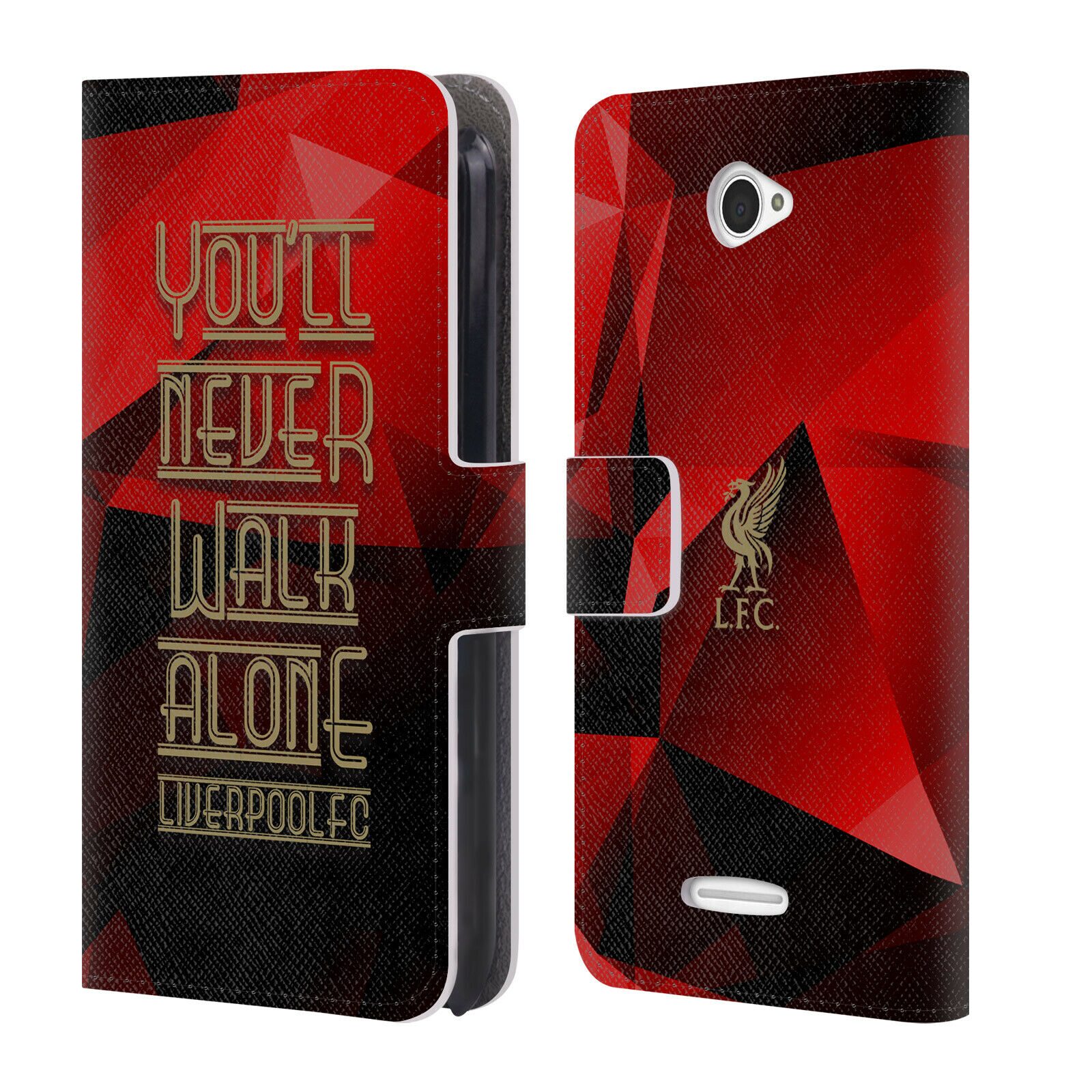 

LIVERPOOL FC LFC LIVER BIRD YNWA PU LEATHER BOOK WALLET CASE FOR SONY PHONES 2