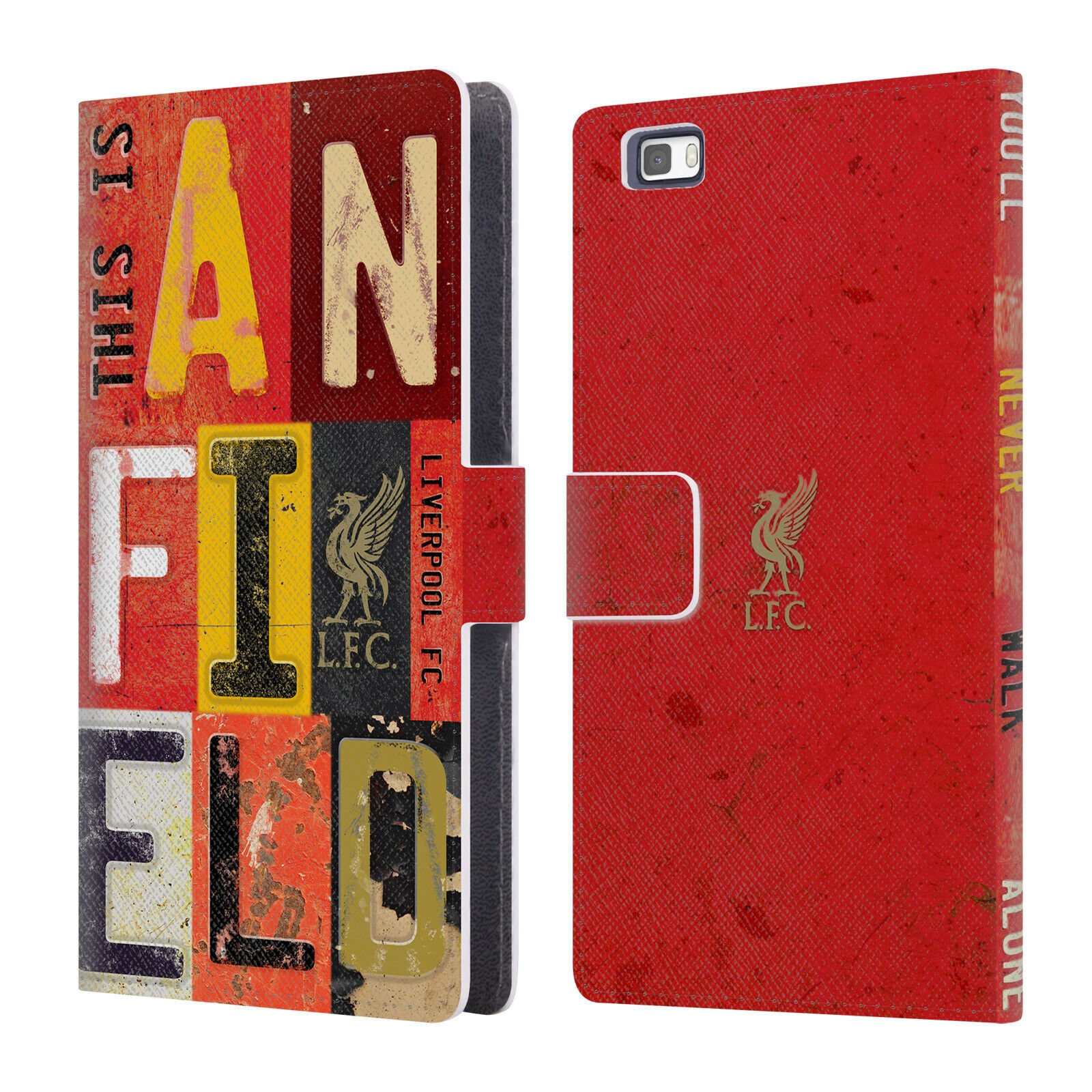 

LIVERPOOL FC LFC LIVER BIRD YNWA PU LEATHER BOOK WALLET CASE FOR HUAWEI PHONES 2