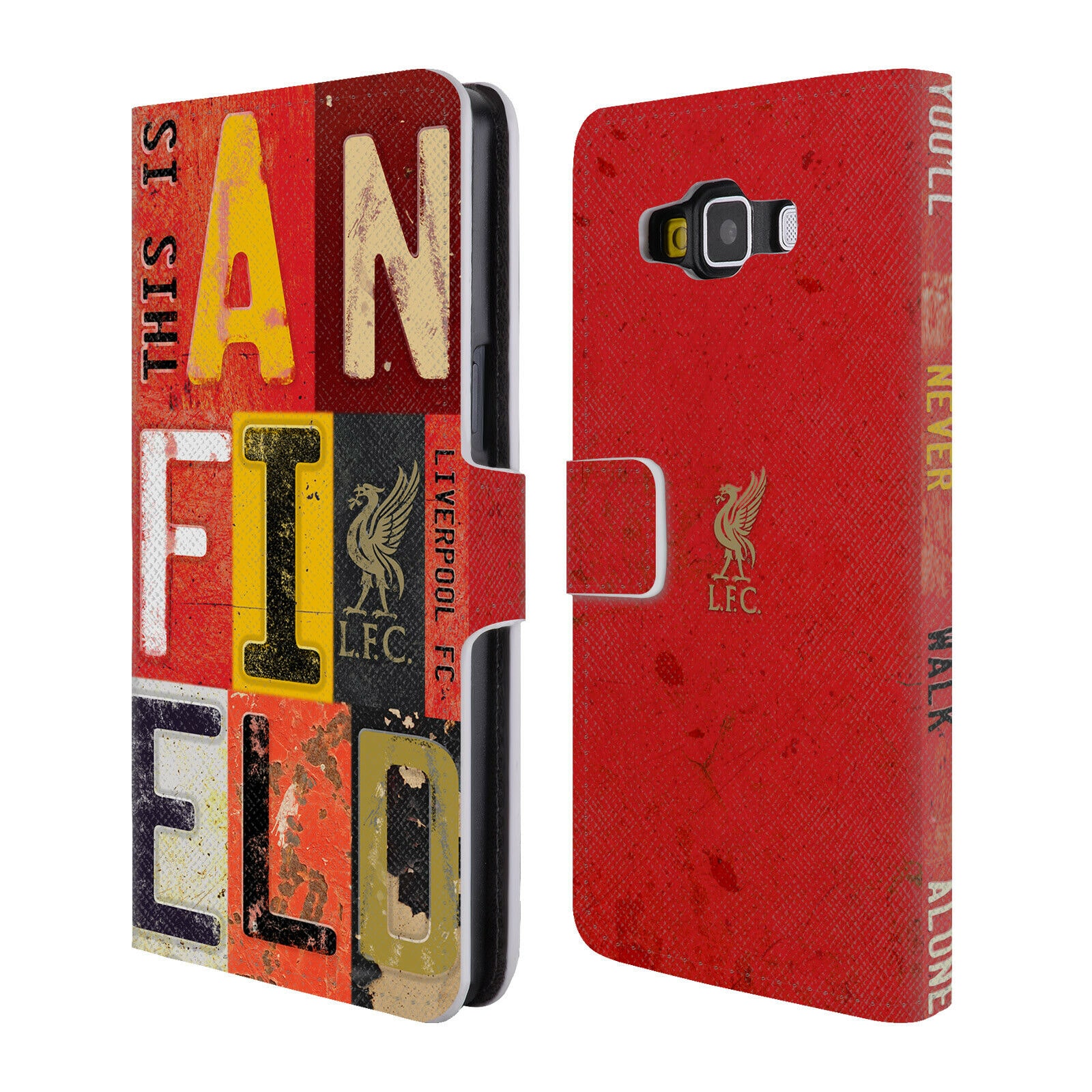

LIVERPOOL FC LFC LIVER BIRD YNWA PU LEATHER BOOK CASE FOR SAMSUNG PHONES 2