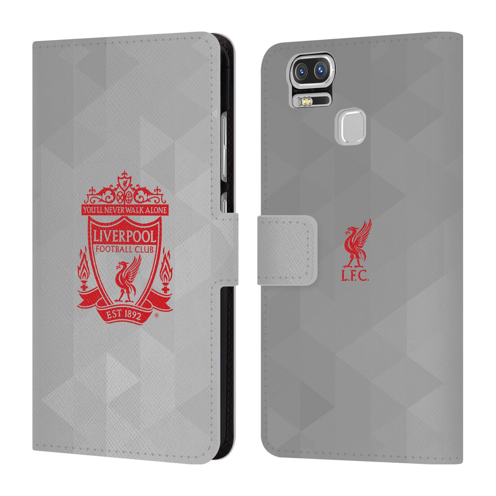

LIVERPOOL FC LFC CREST 1 PU LEATHER BOOK WALLET CASE FOR ASUS ZENFONE PHONES