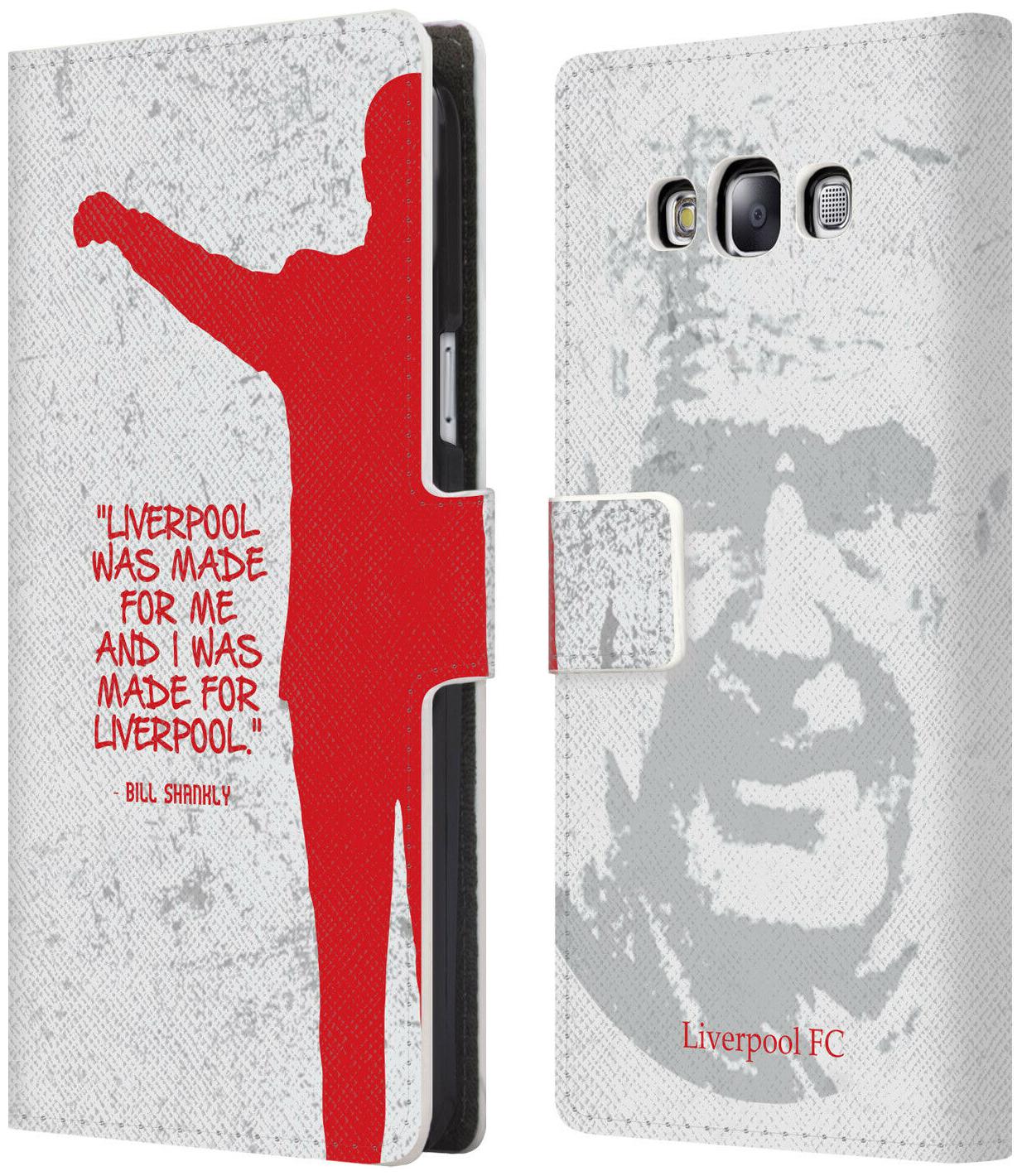 

LIVERPOOL FC LFC BILL SHANKLY QUOTES PU LEATHER BOOK CASE FOR SAMSUNG PHONES 3