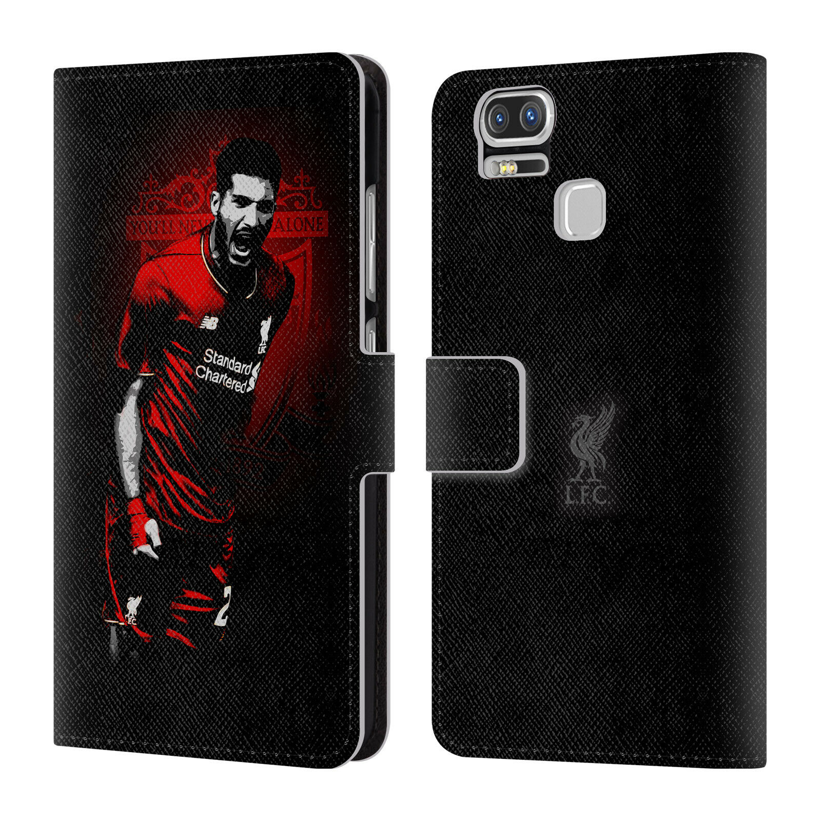 

LIVERPOOL FC LFC RED PRIDE PU LEATHER BOOK WALLET CASE FOR ASUS ZENFONE PHONES