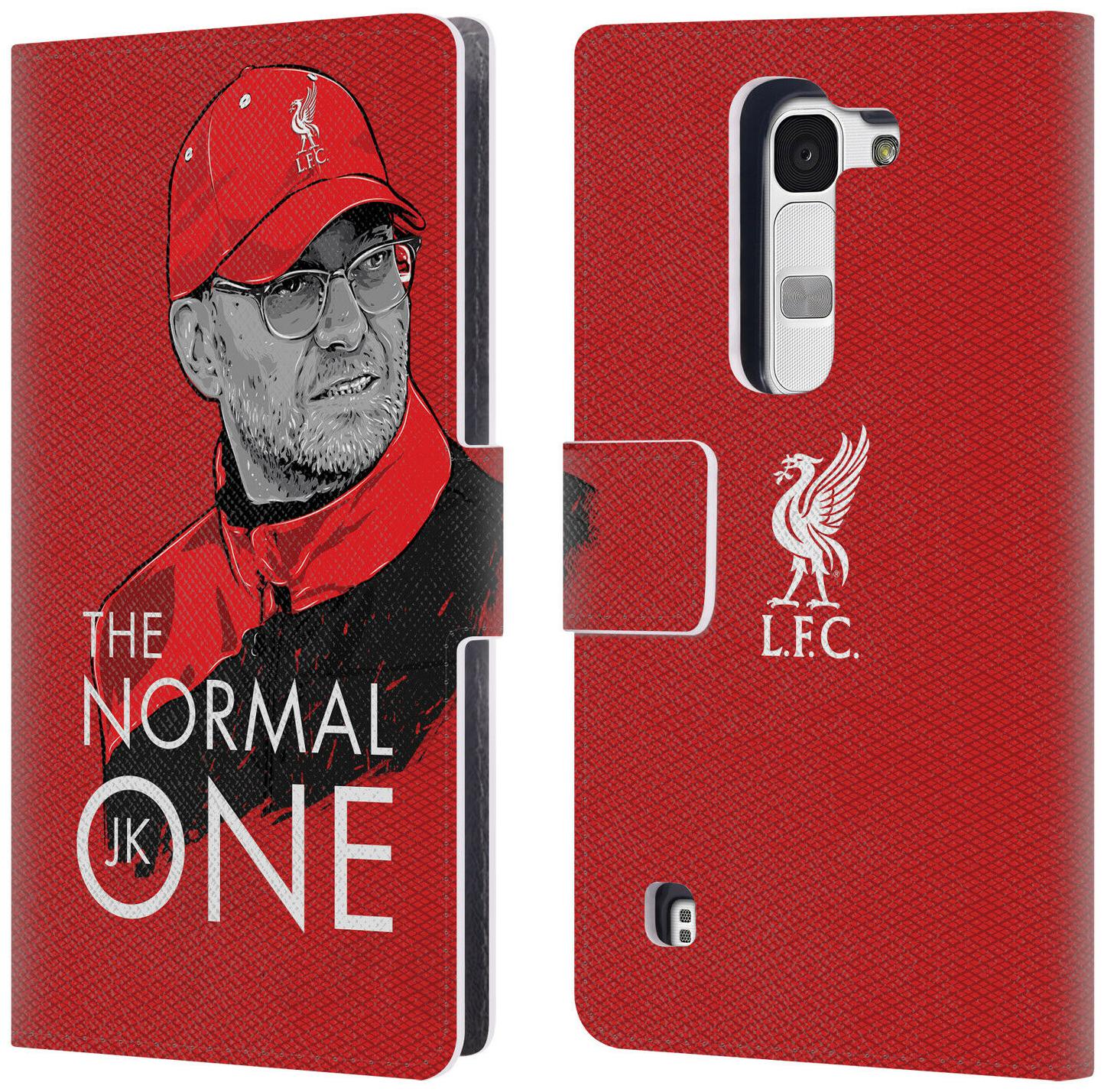 

LIVERPOOL FC LFC JURGEN KLOPP ILLUSTRATIONS PU LEATHER BOOK CASE FOR LG PHONES 2
