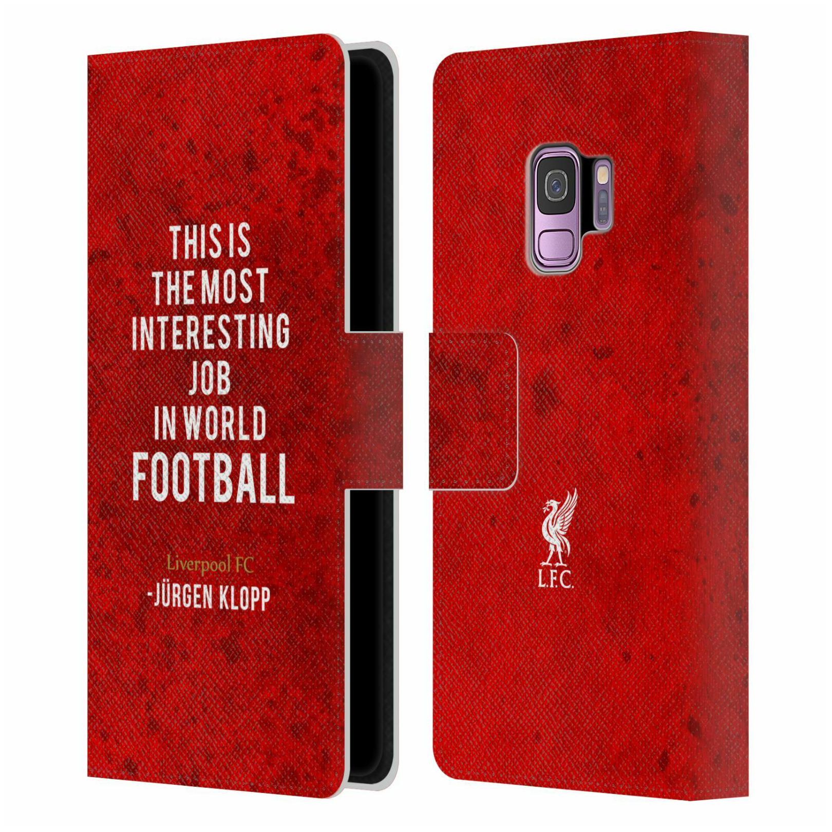 

LIVERPOOL FC LFC KLOPP QUOTES PU LEATHER BOOK WALLET CASE FOR SAMSUNG PHONES 1