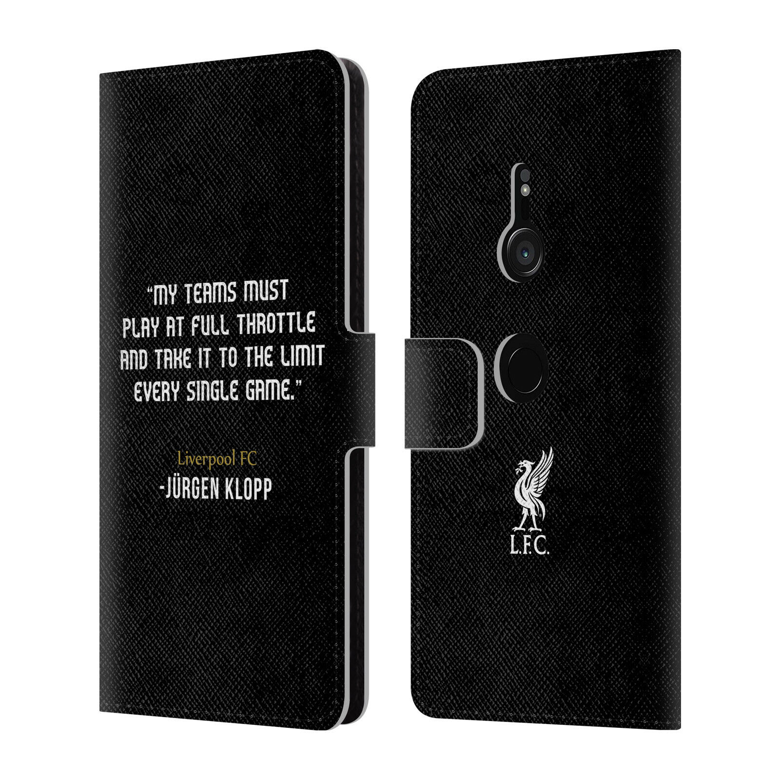 

LIVERPOOL FC LFC KLOPP QUOTES PU LEATHER BOOK WALLET CASE FOR SONY PHONES 1