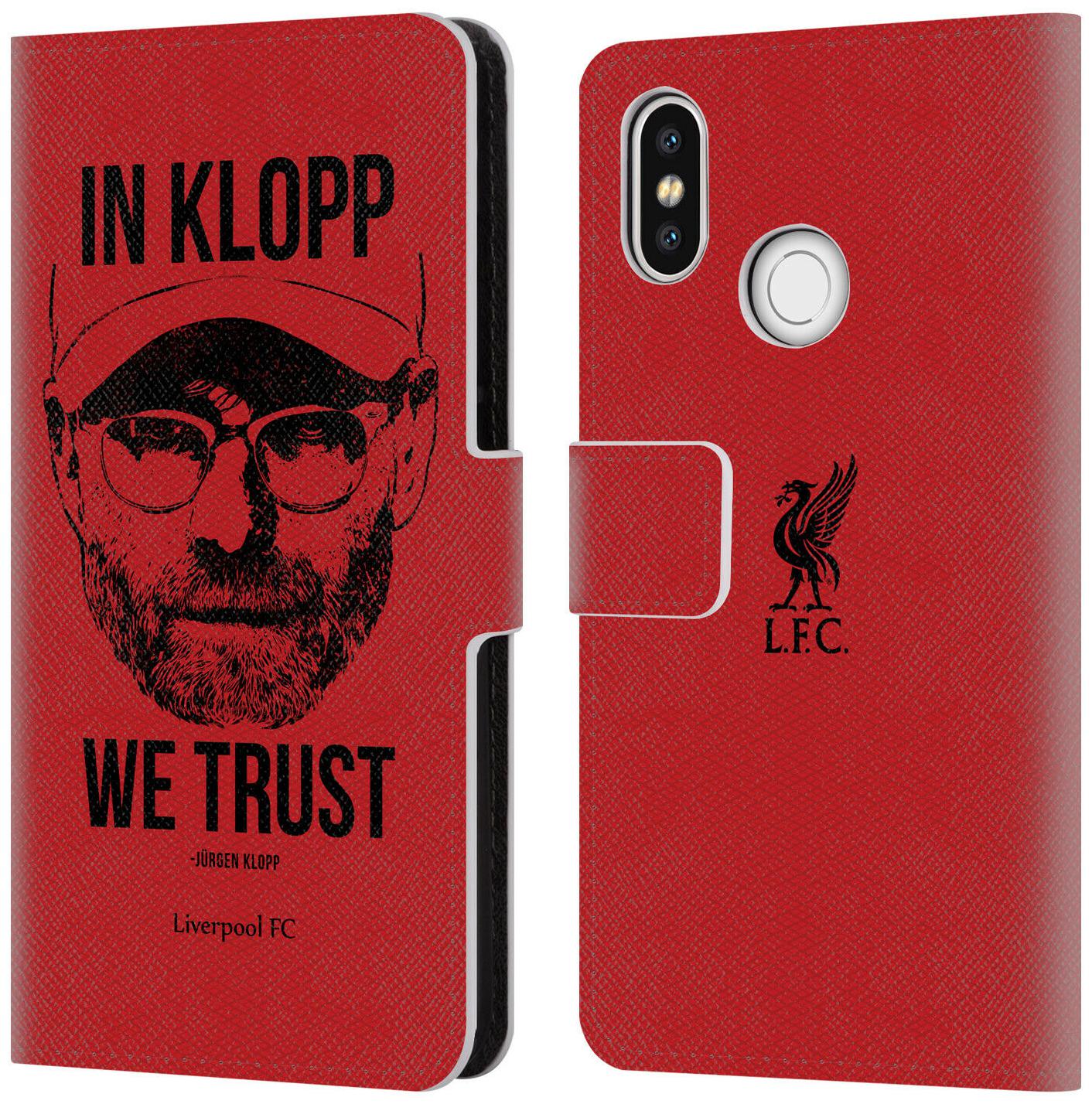 

LIVERPOOL FC LFC JURGEN KLOPP PU LEATHER BOOK WALLET CASE FOR XIAOMI PHONES