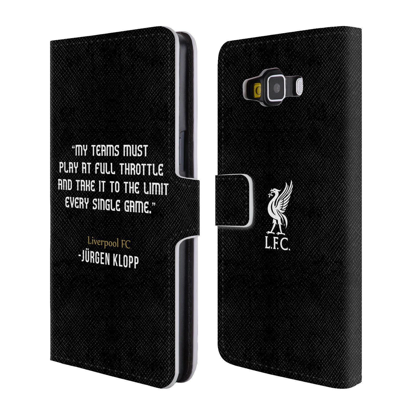 

LIVERPOOL FC LFC KLOPP QUOTES PU LEATHER BOOK WALLET CASE FOR SAMSUNG PHONES 2