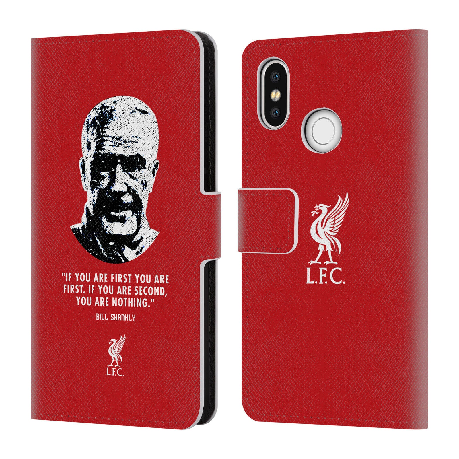 

LIVERPOOL FC LFC BILL SHANKLY QUOTES PU LEATHER BOOK CASE FOR XIAOMI PHONES
