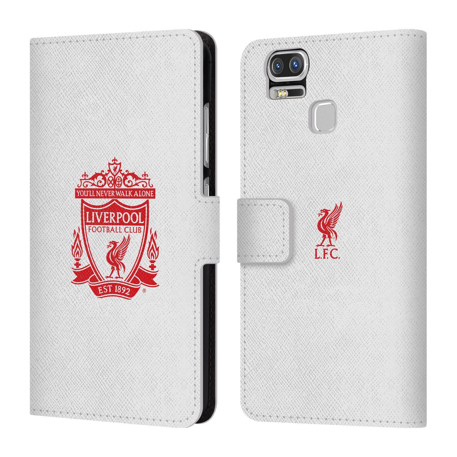 

LIVERPOOL FC LFC CREST 1 PU LEATHER BOOK WALLET CASE FOR ASUS ZENFONE PHONES