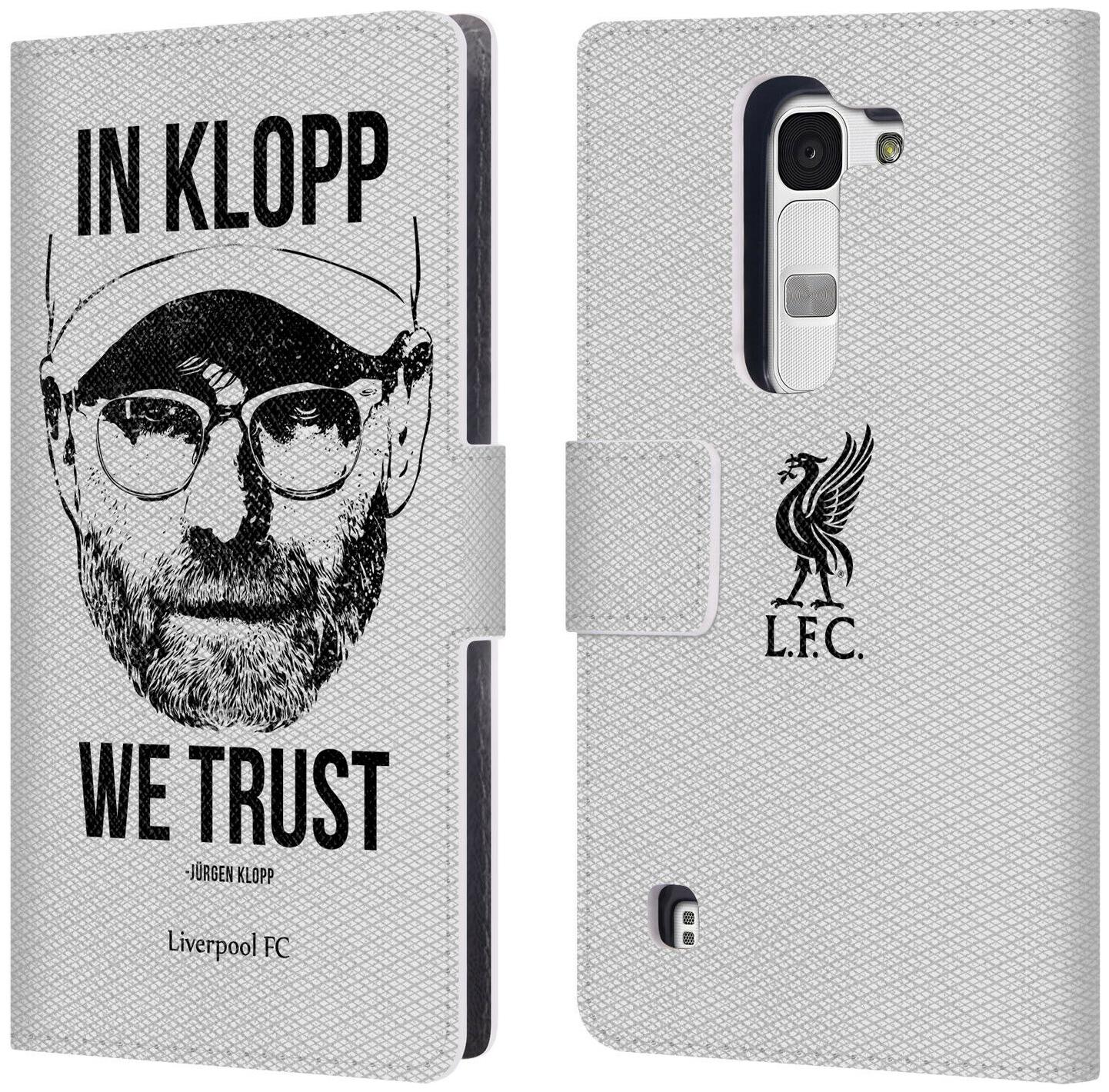

LIVERPOOL FC LFC JURGEN KLOPP ILLUSTRATIONS PU LEATHER BOOK CASE FOR LG PHONES 2