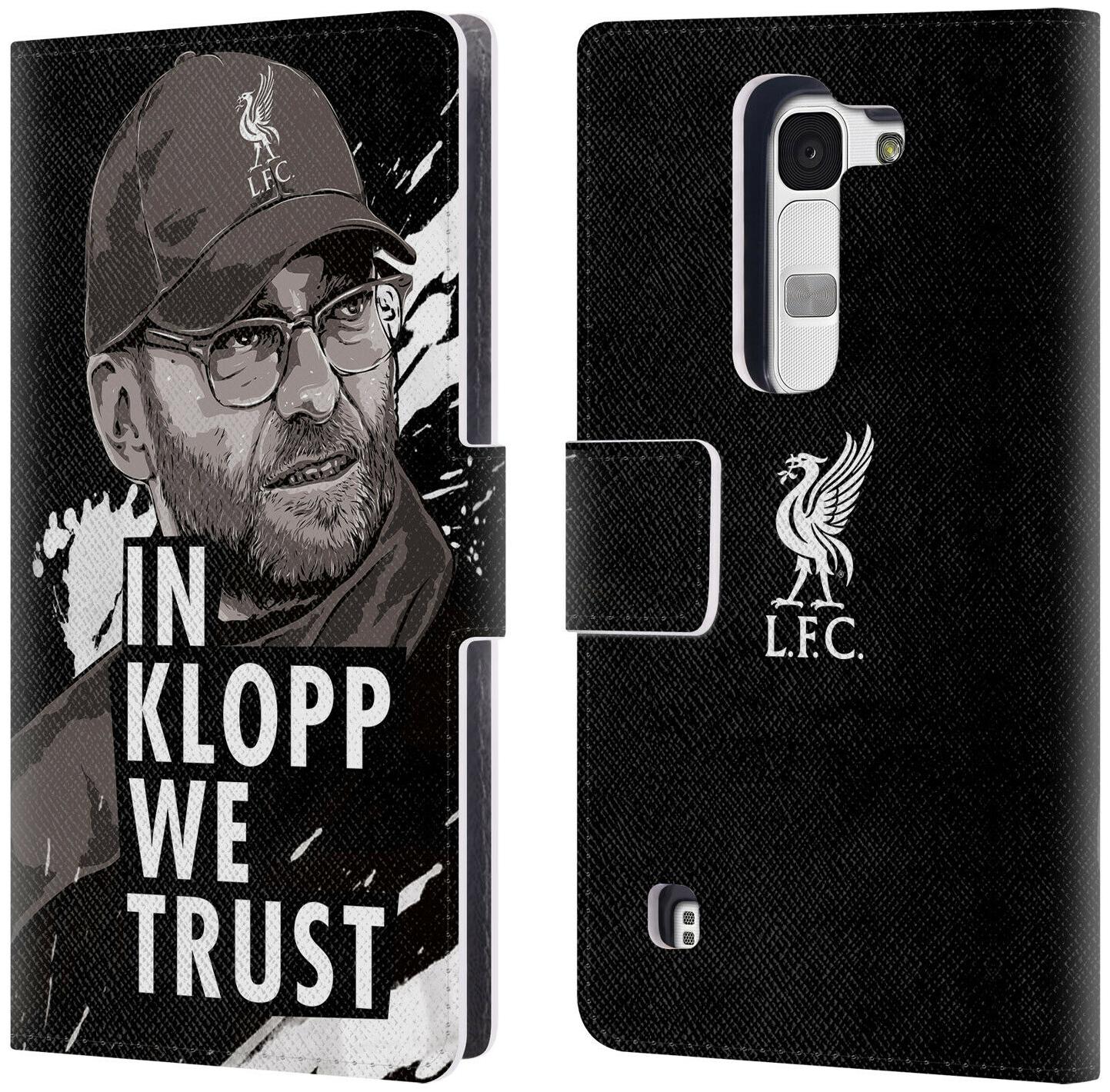 

LIVERPOOL FC LFC JURGEN KLOPP ILLUSTRATIONS PU LEATHER BOOK CASE FOR LG PHONES 2