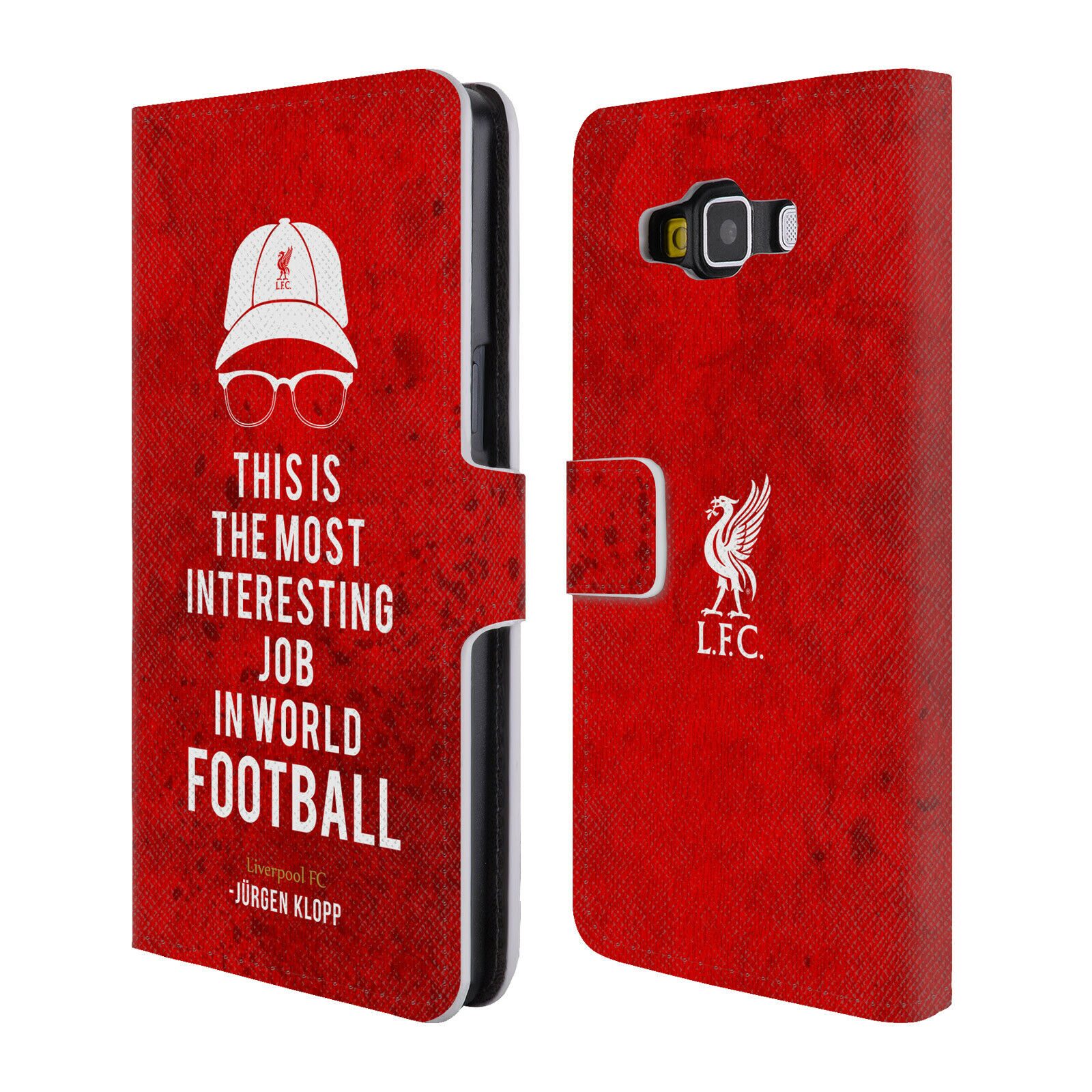 

LIVERPOOL FC LFC KLOPP QUOTES PU LEATHER BOOK WALLET CASE FOR SAMSUNG PHONES 2