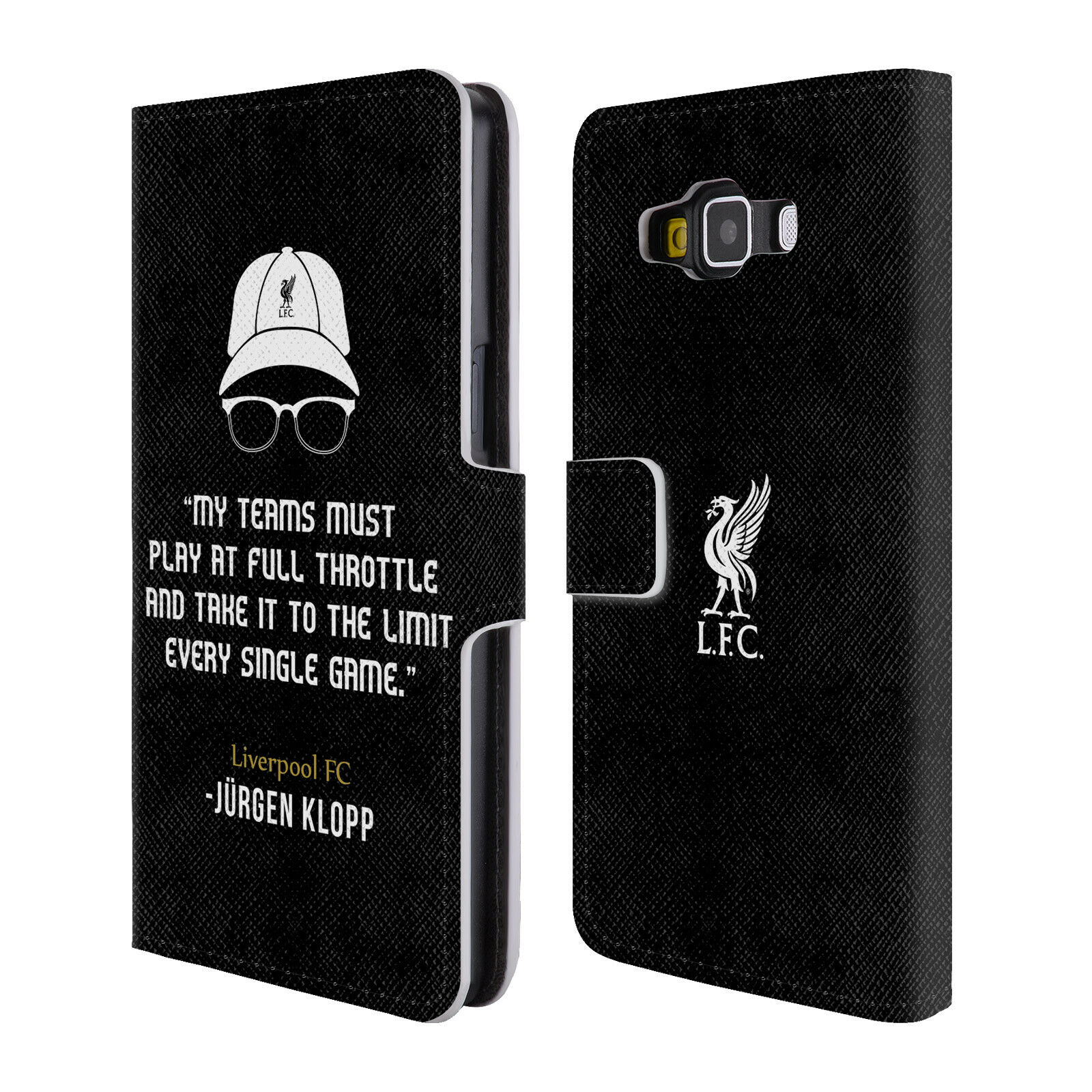 

LIVERPOOL FC LFC KLOPP QUOTES PU LEATHER BOOK WALLET CASE FOR SAMSUNG PHONES 2