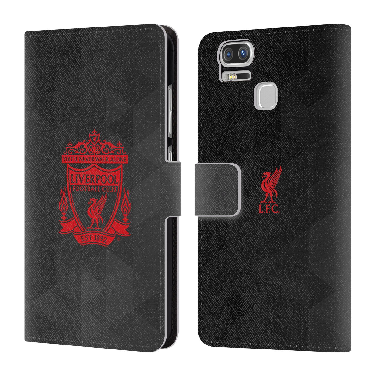 

LIVERPOOL FC LFC CREST 1 PU LEATHER BOOK WALLET CASE FOR ASUS ZENFONE PHONES