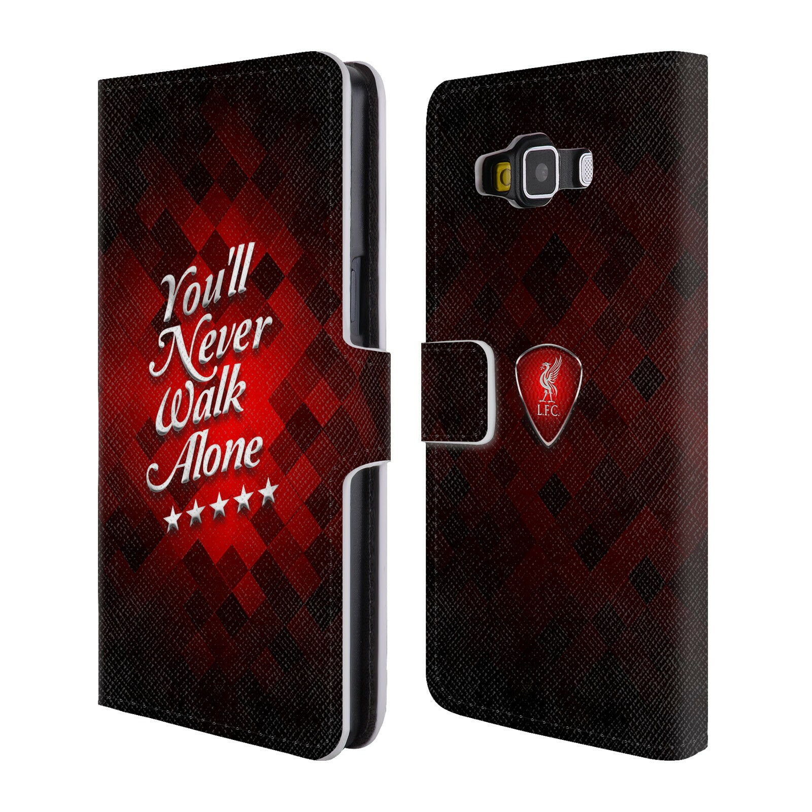 

LIVERPOOL FC LFC LIVER BIRD YNWA PU LEATHER BOOK CASE FOR SAMSUNG PHONES 2