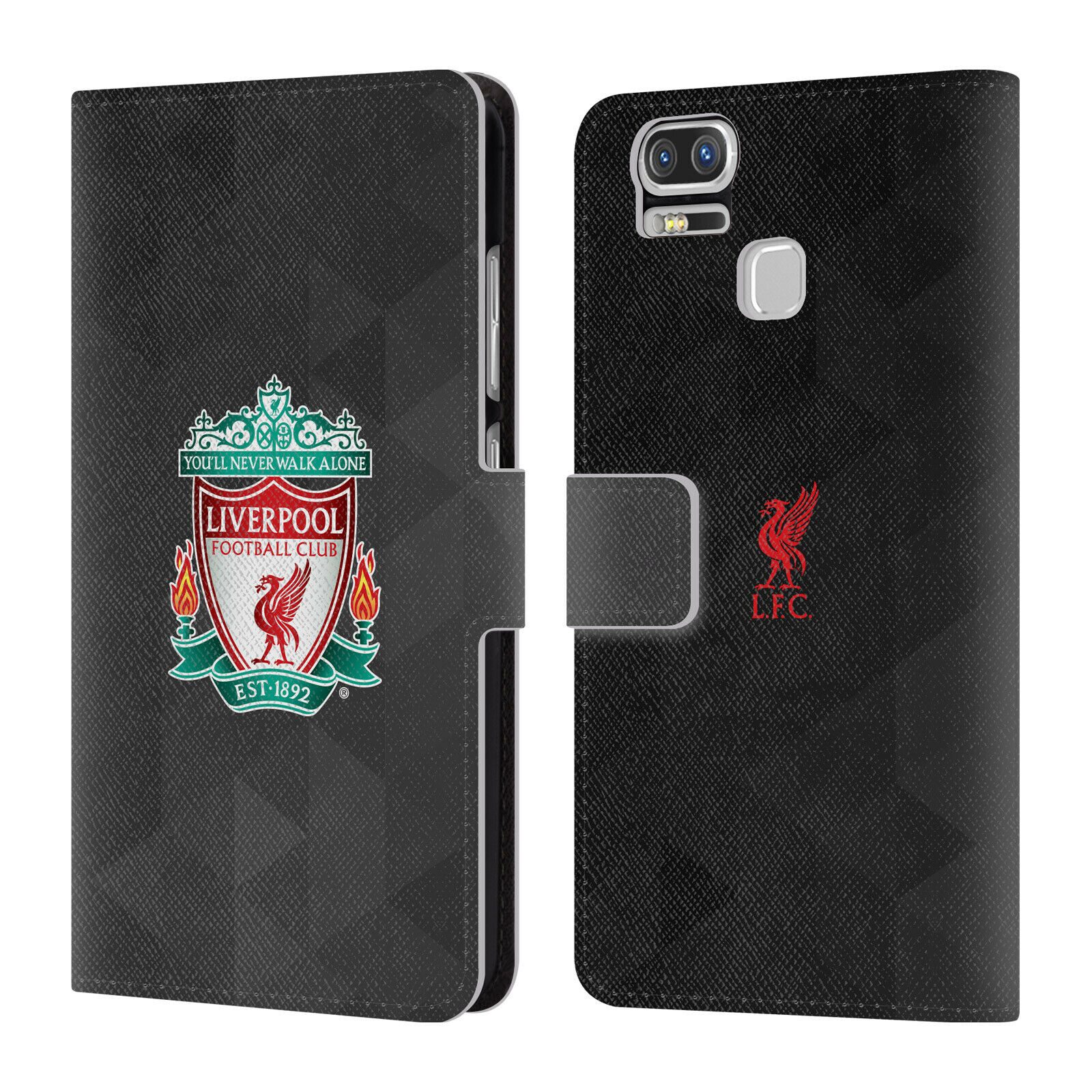 

LIVERPOOL FC LFC CREST 1 PU LEATHER BOOK WALLET CASE FOR ASUS ZENFONE PHONES
