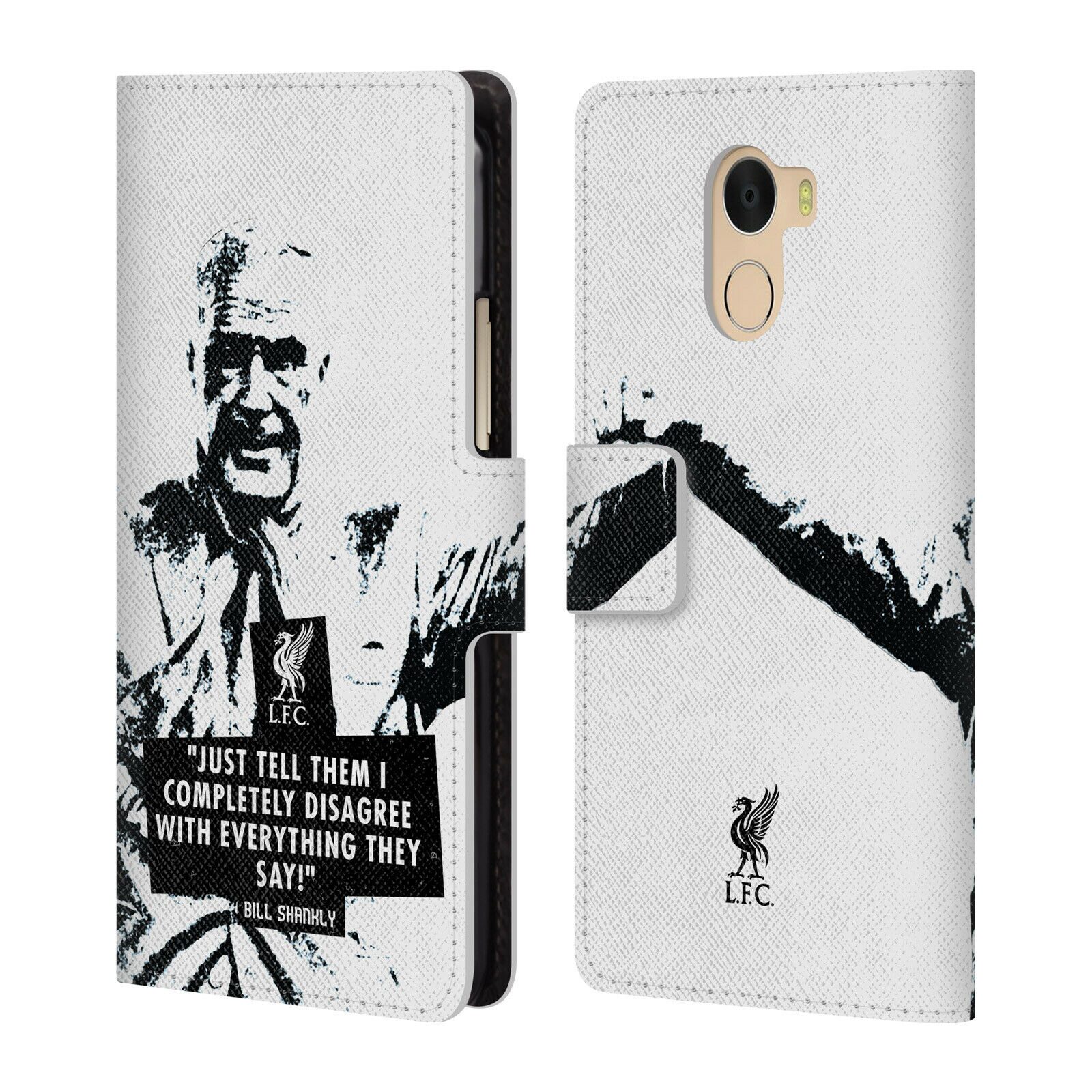 

LIVERPOOL FC LFC BILL SHANKLY PU LEATHER BOOK CASE FOR WILEYFOX ESSENTIAL