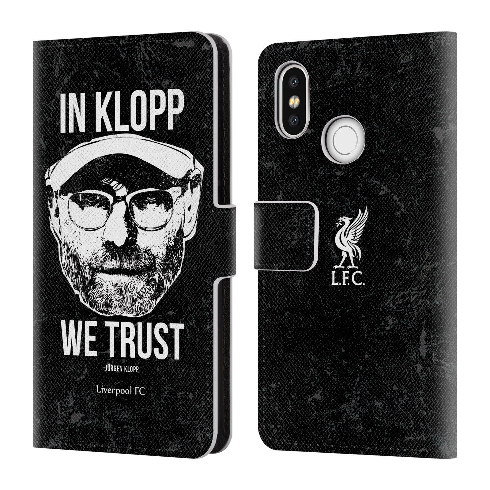 

LIVERPOOL FC LFC JURGEN KLOPP PU LEATHER BOOK WALLET CASE FOR XIAOMI PHONES