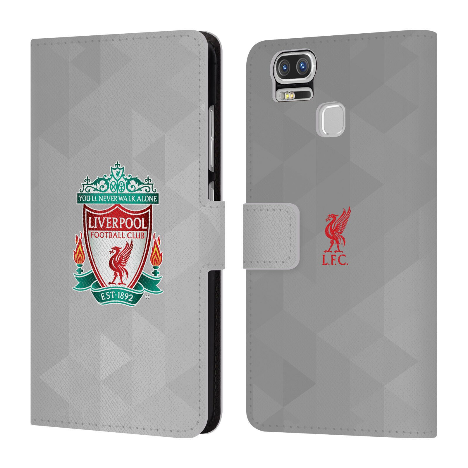 

LIVERPOOL FC LFC CREST 1 PU LEATHER BOOK WALLET CASE FOR ASUS ZENFONE PHONES