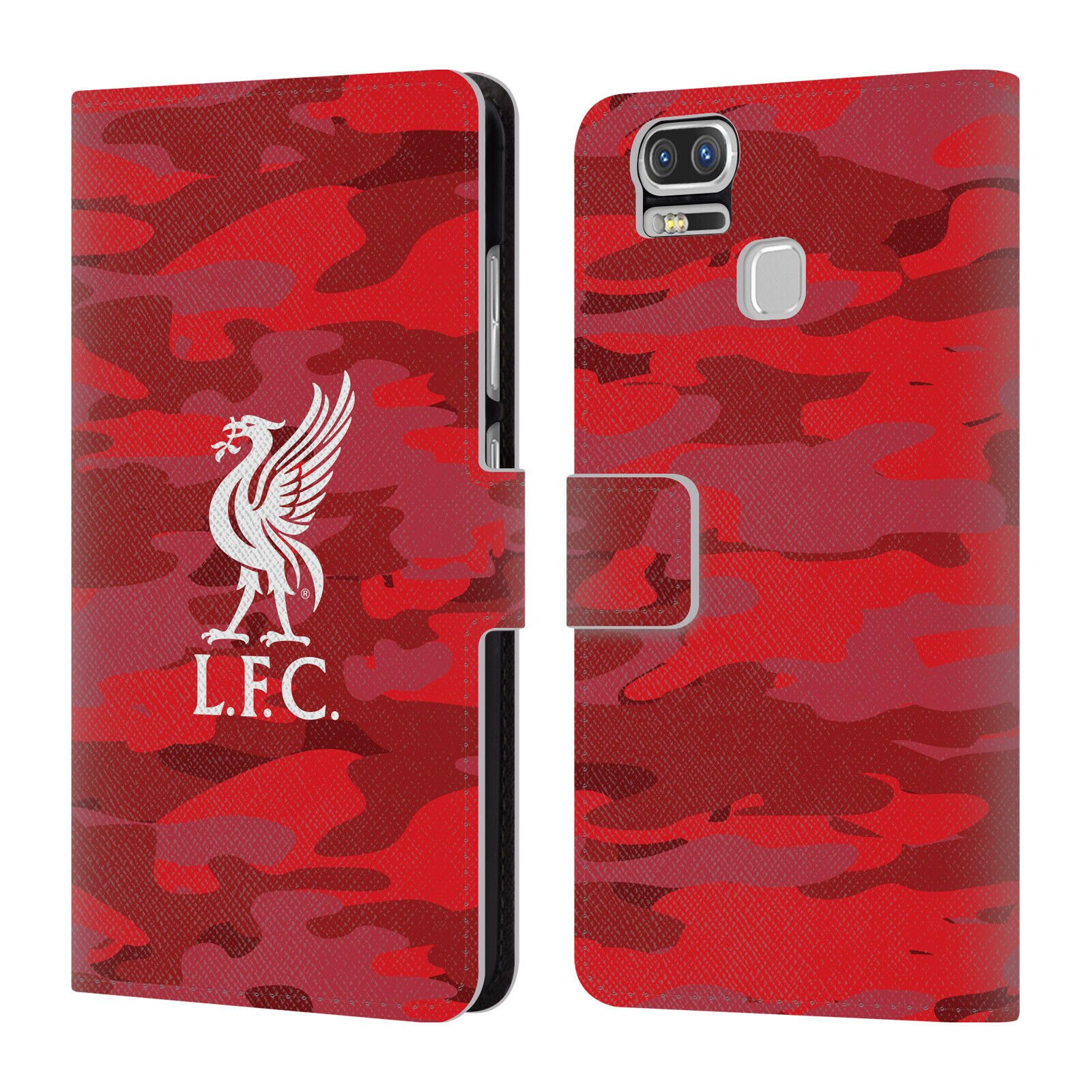 

LIVERPOOL FC LFC CAMOU PU LEATHER BOOK WALLET CASE COVER FOR ASUS ZENFONE PHONES