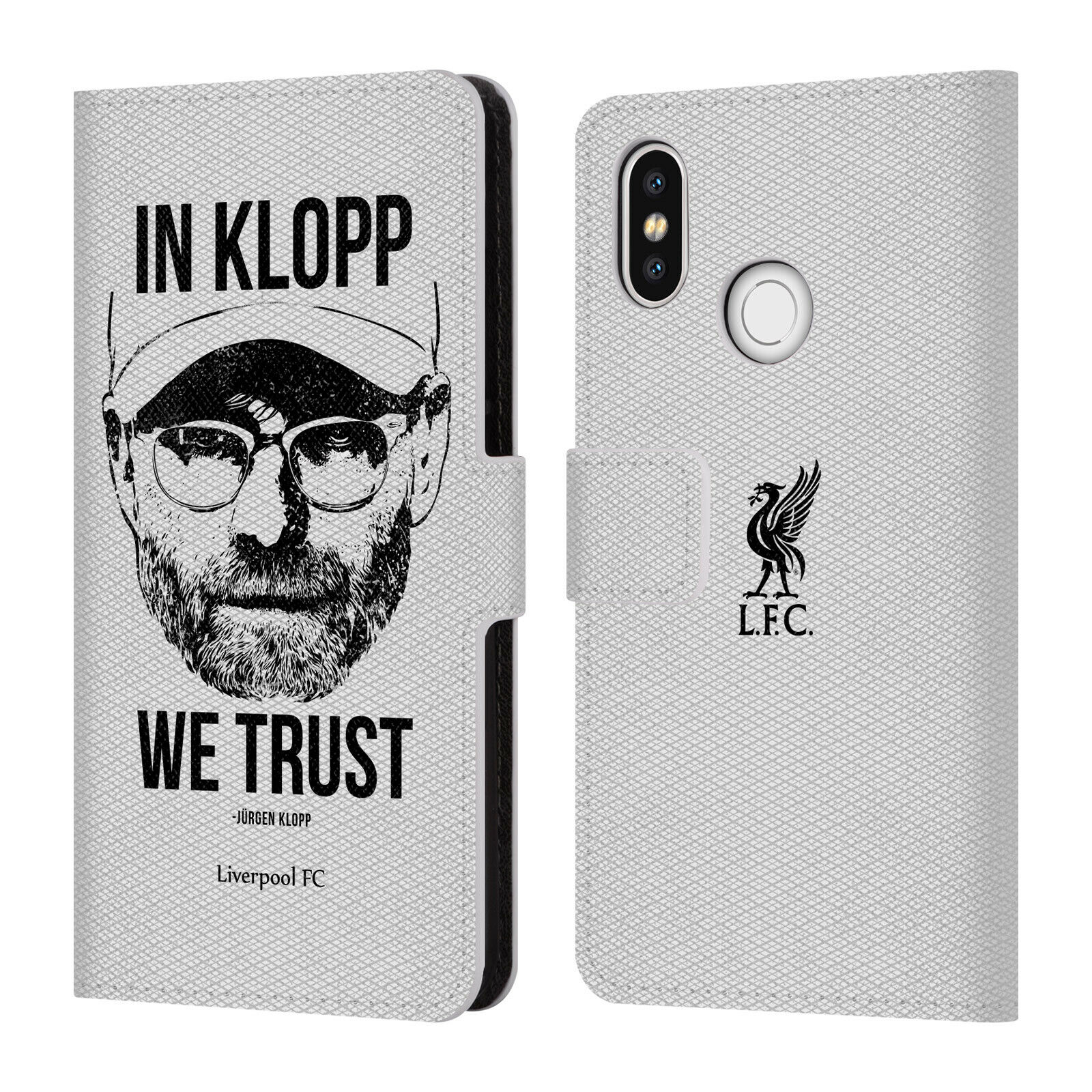

LIVERPOOL FC LFC JURGEN KLOPP PU LEATHER BOOK WALLET CASE FOR XIAOMI PHONES