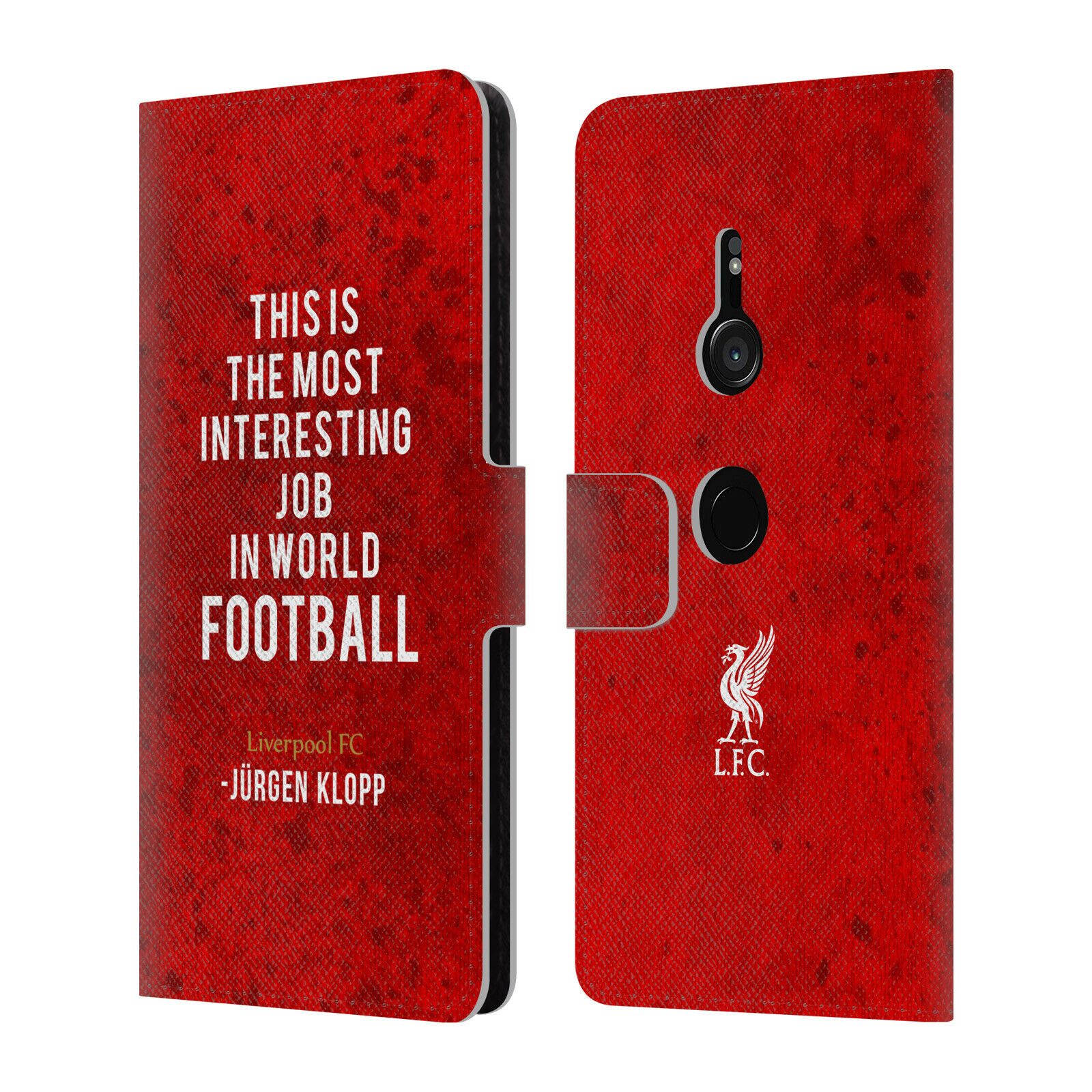 

LIVERPOOL FC LFC KLOPP QUOTES PU LEATHER BOOK WALLET CASE FOR SONY PHONES 1