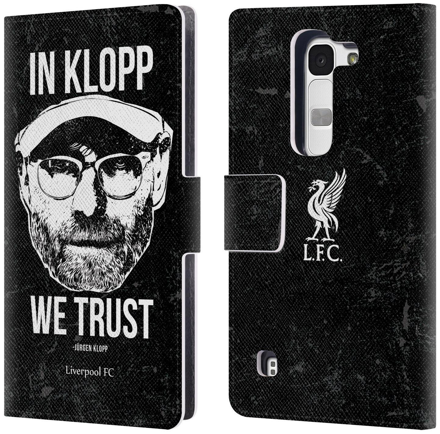 

LIVERPOOL FC LFC JURGEN KLOPP ILLUSTRATIONS PU LEATHER BOOK CASE FOR LG PHONES 2
