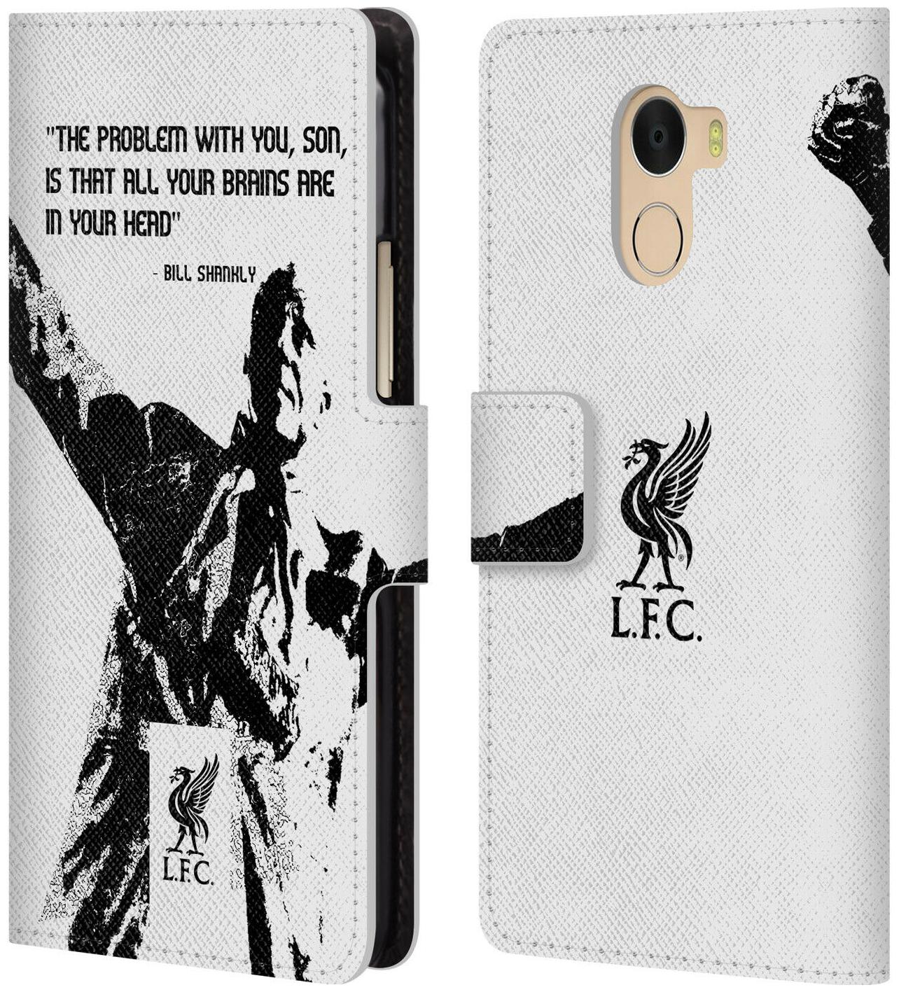 

LIVERPOOL FC LFC BILL SHANKLY PU LEATHER BOOK CASE FOR WILEYFOX ESSENTIAL