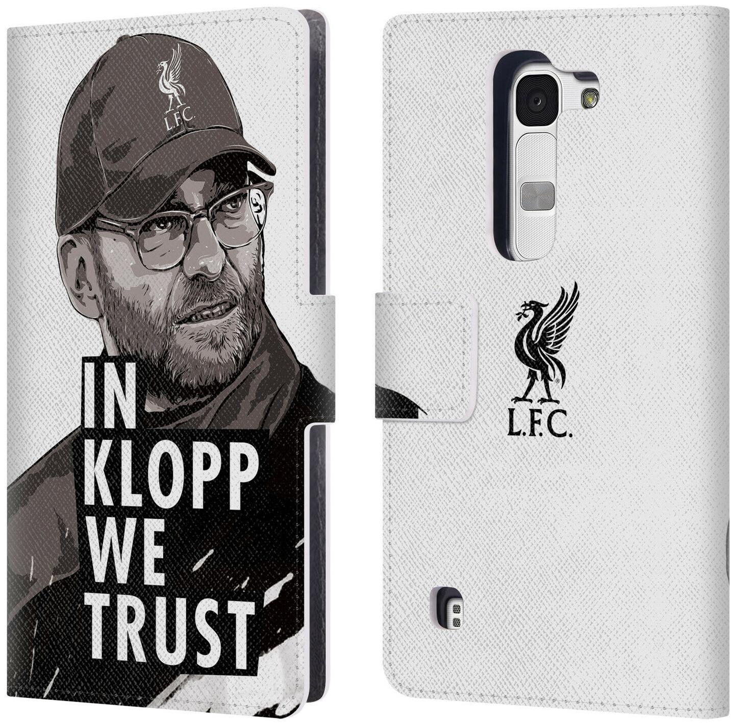 

LIVERPOOL FC LFC JURGEN KLOPP ILLUSTRATIONS PU LEATHER BOOK CASE FOR LG PHONES 2