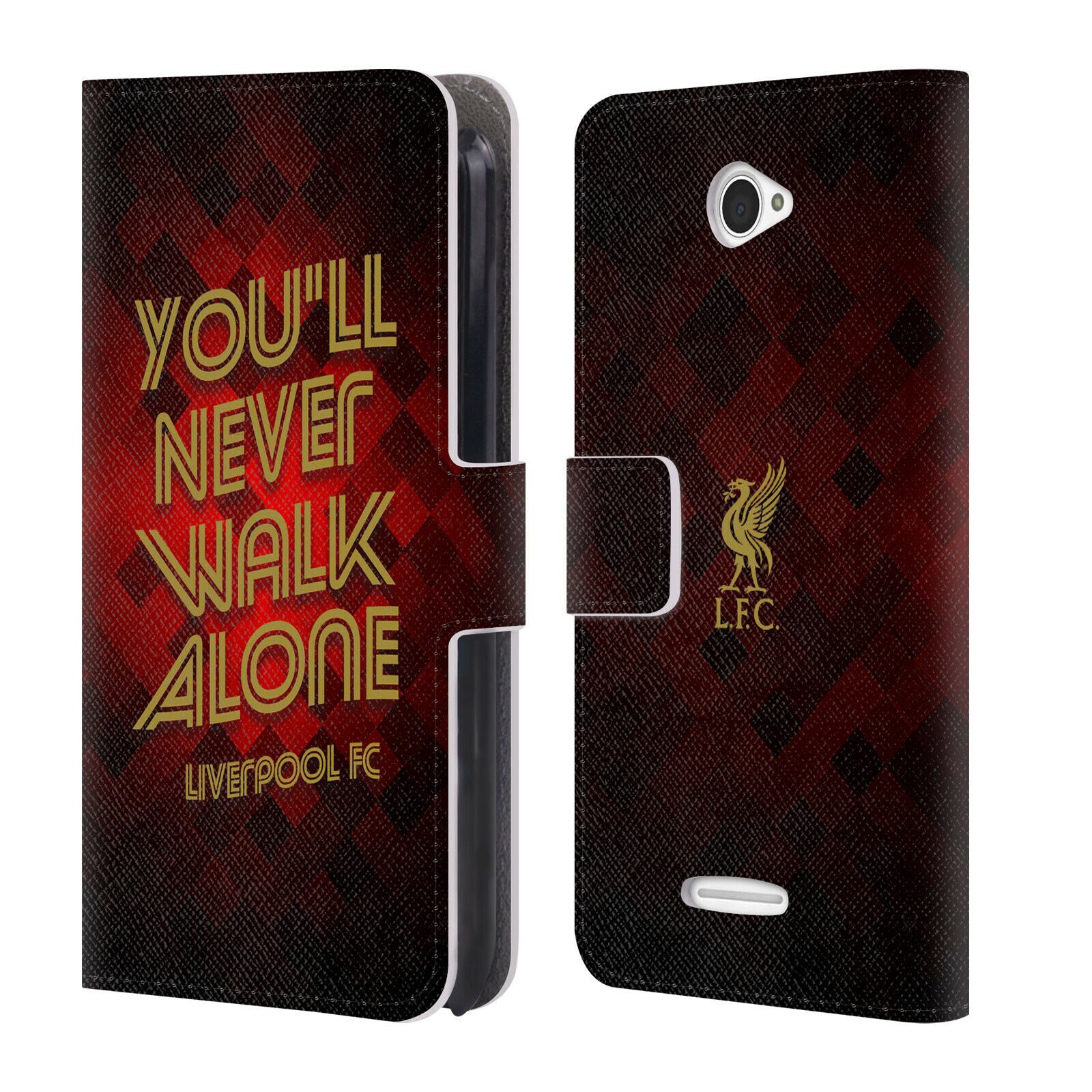 

LIVERPOOL FC LFC LIVER BIRD YNWA PU LEATHER BOOK WALLET CASE FOR SONY PHONES 2