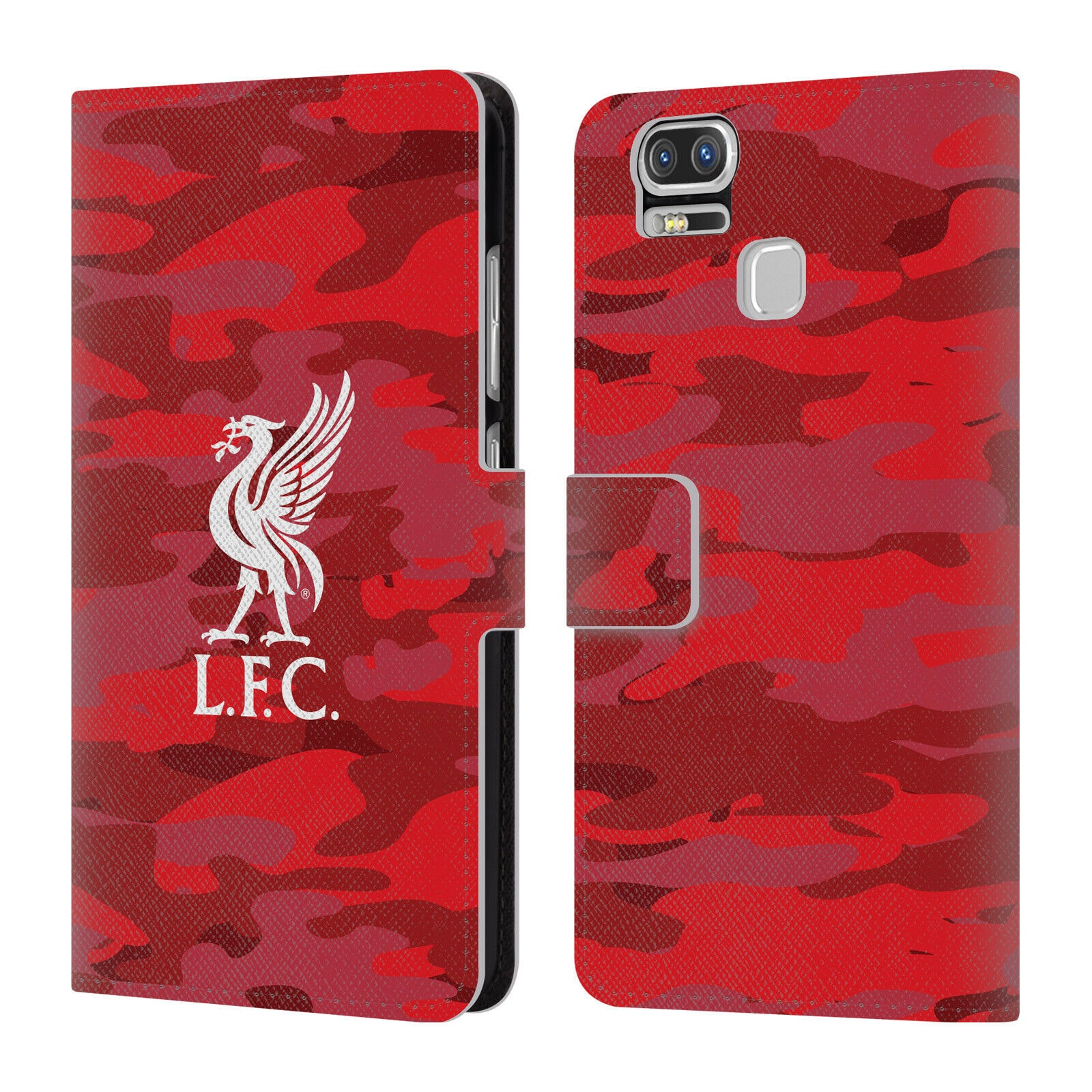 

LIVERPOOL FC LFC CAMOU PU LEATHER BOOK WALLET CASE COVER FOR ASUS ZENFONE PHONES