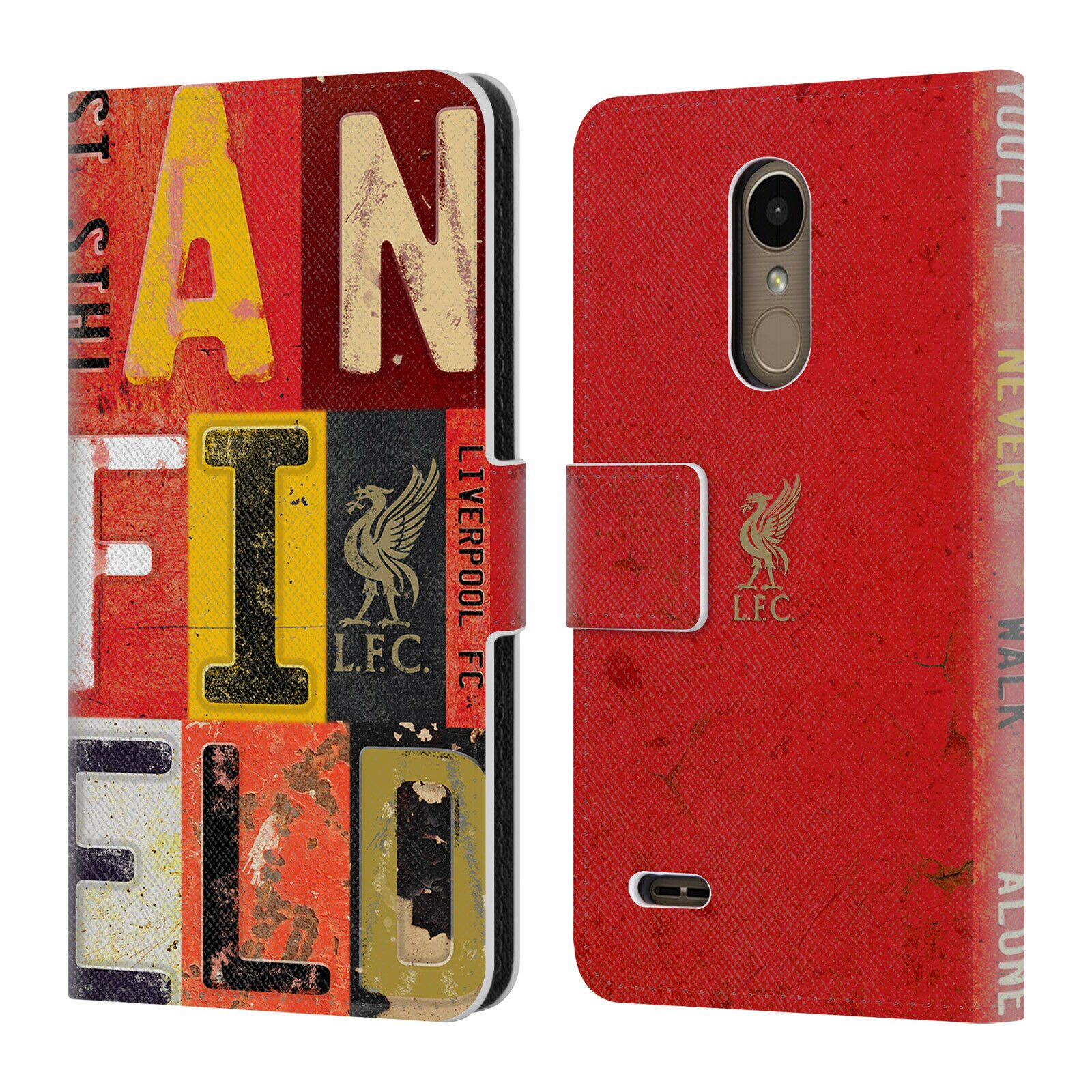 

LIVERPOOL FC LFC LIVER BIRD YNWA PU LEATHER BOOK WALLET CASE FOR LG PHONES 1